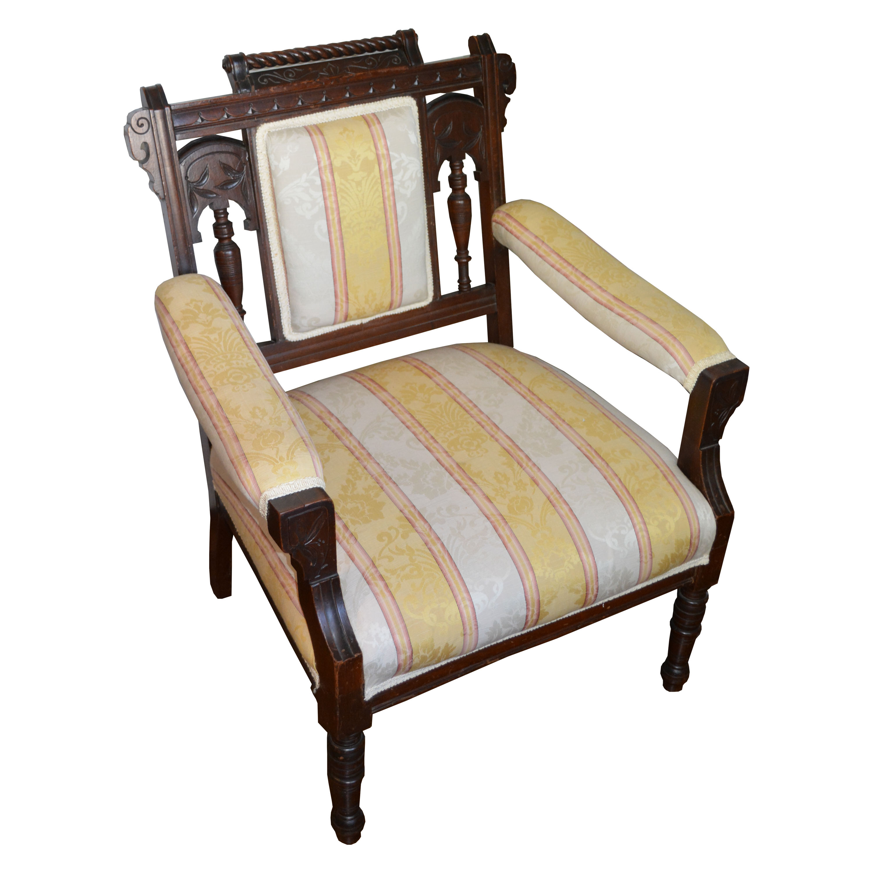 Late 19th Century Victorian Eastlake Parlor Chair