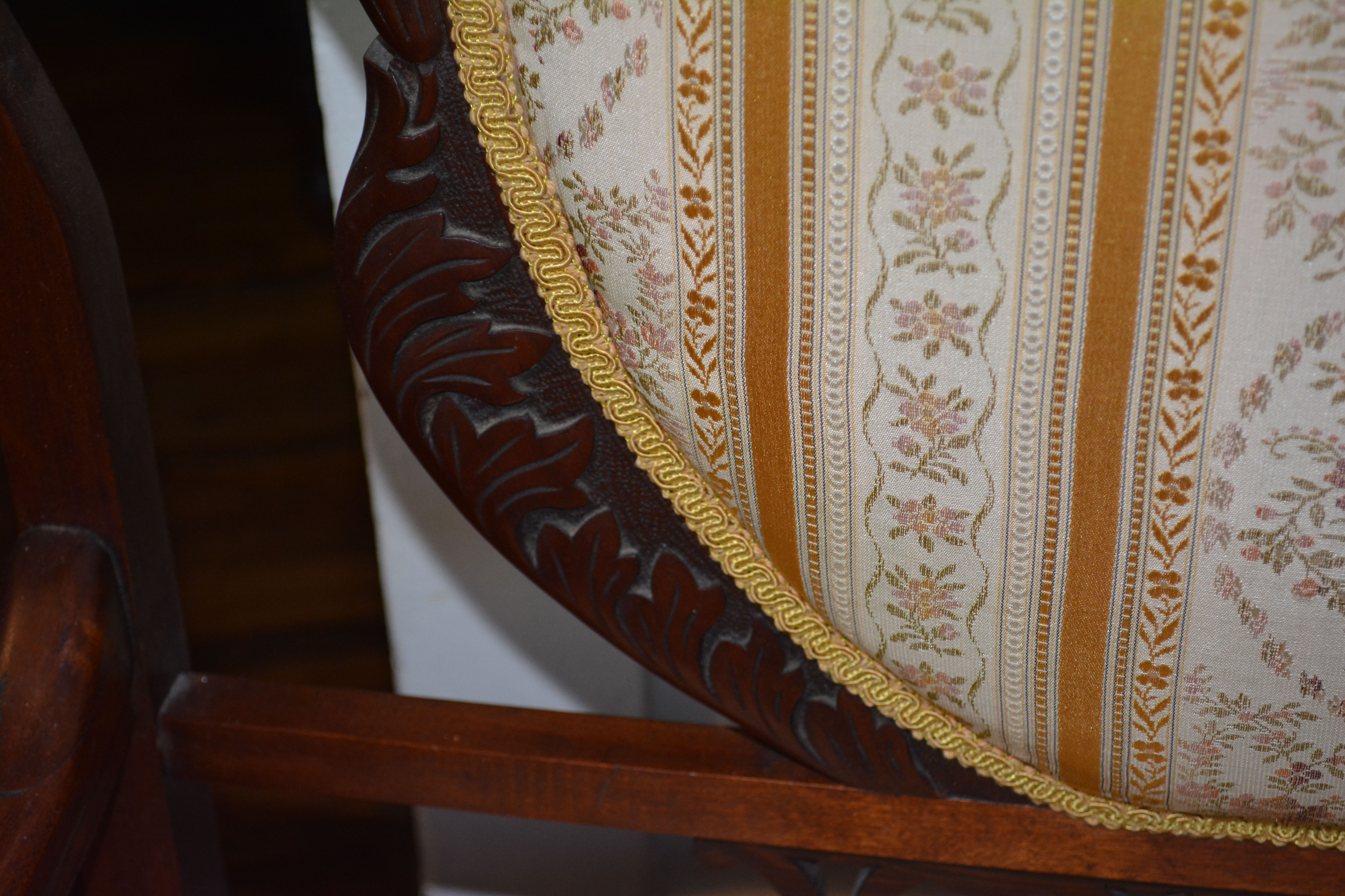 Antique Upholstered Settee