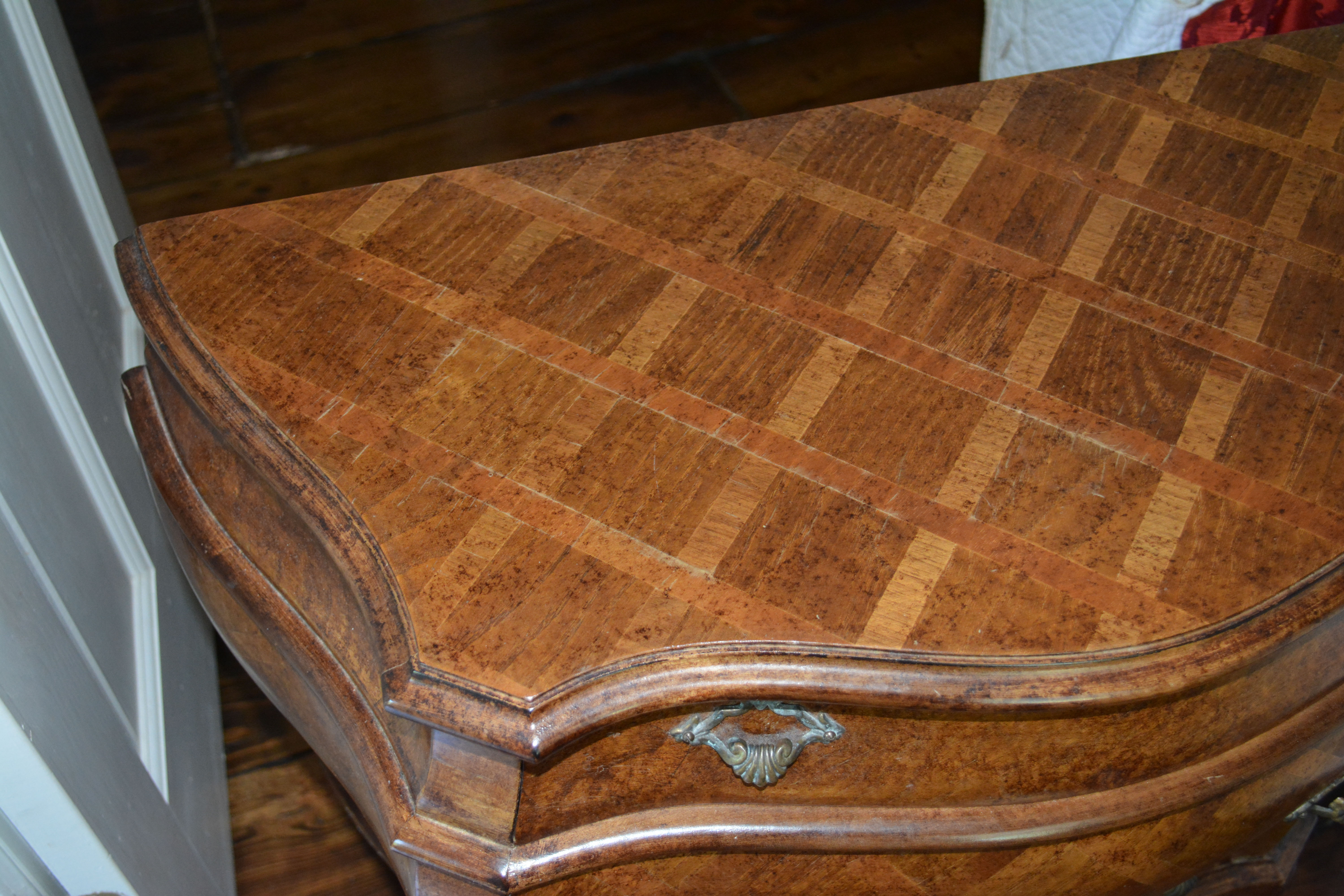 Louis XV Style Bombe-Form Chest