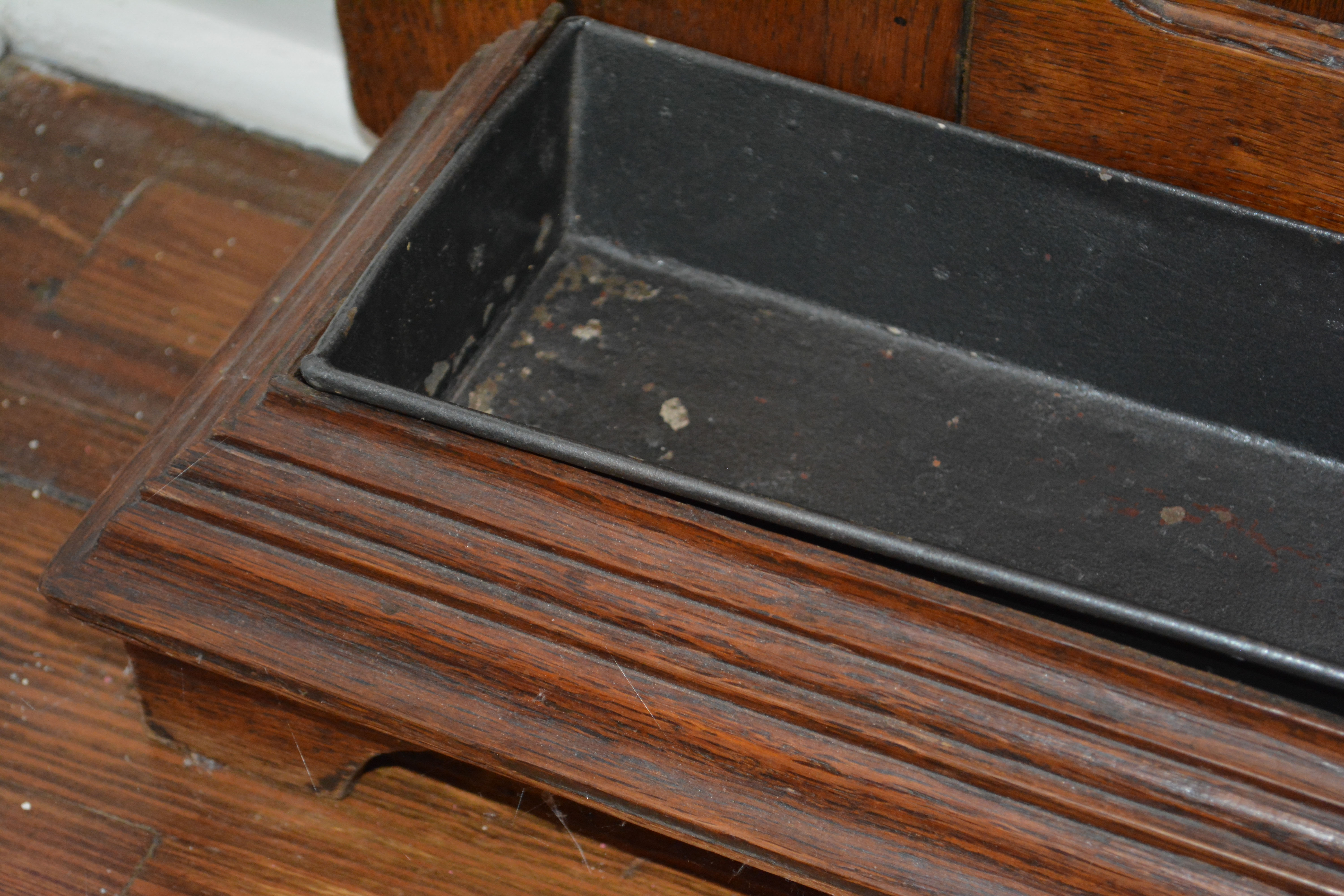Circa 1900 Oak Mirrored Hall Tree