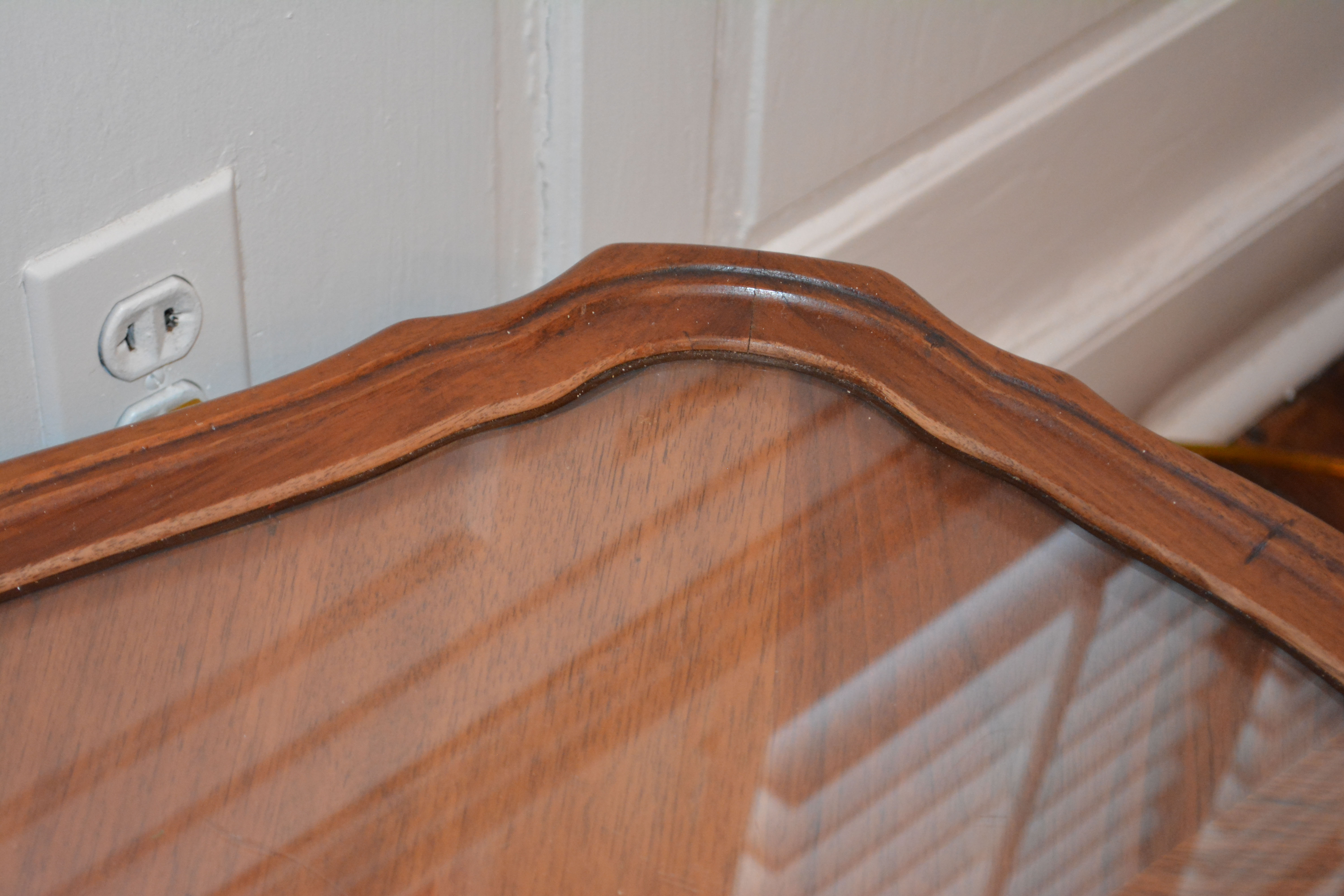 Vintage Marquetry Top Cocktail Table by Vanleigh Furniture