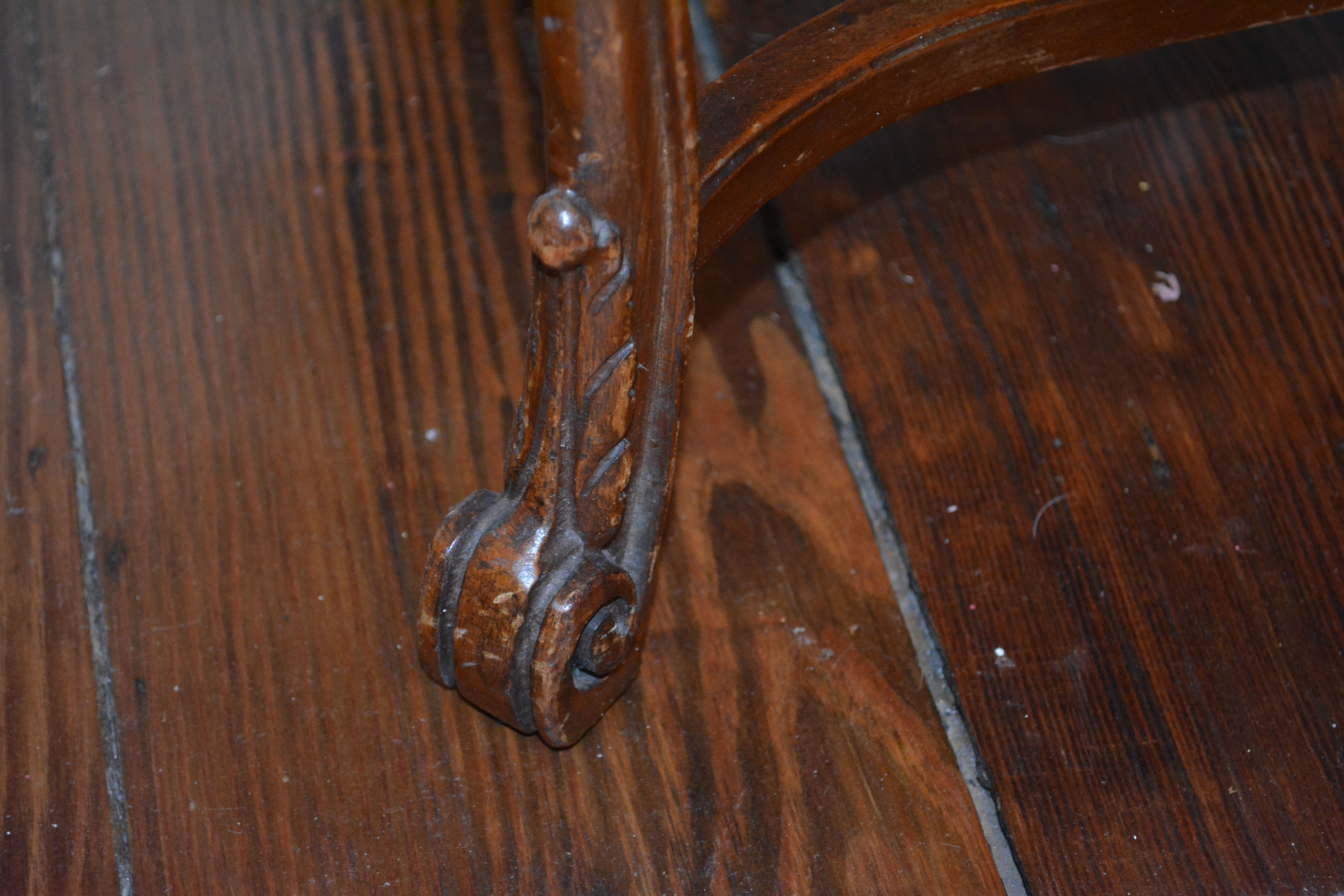Vintage Marquetry Top Cocktail Table by Vanleigh Furniture