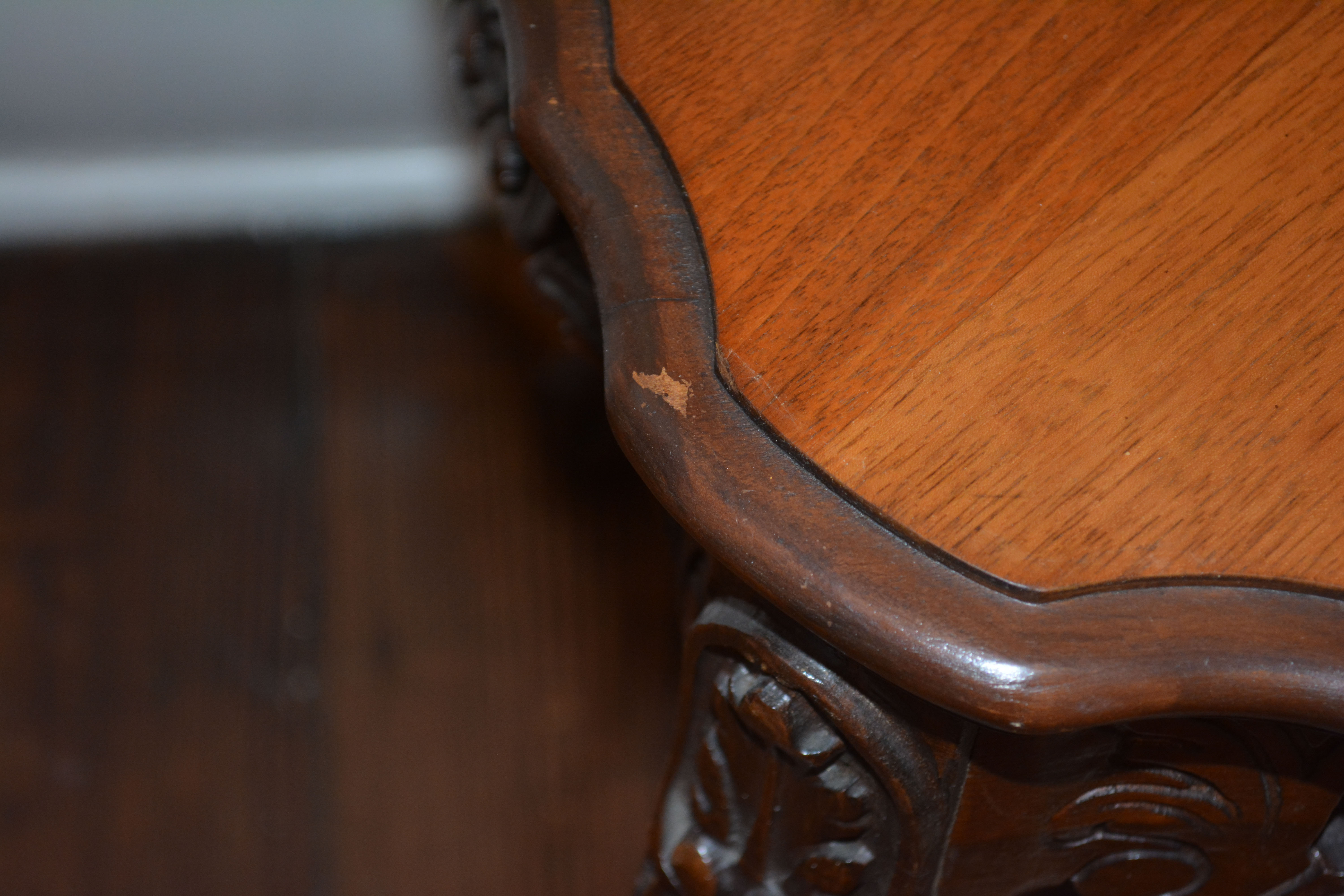 Vintage Marquetry Top Cocktail Table by Vanleigh Furniture