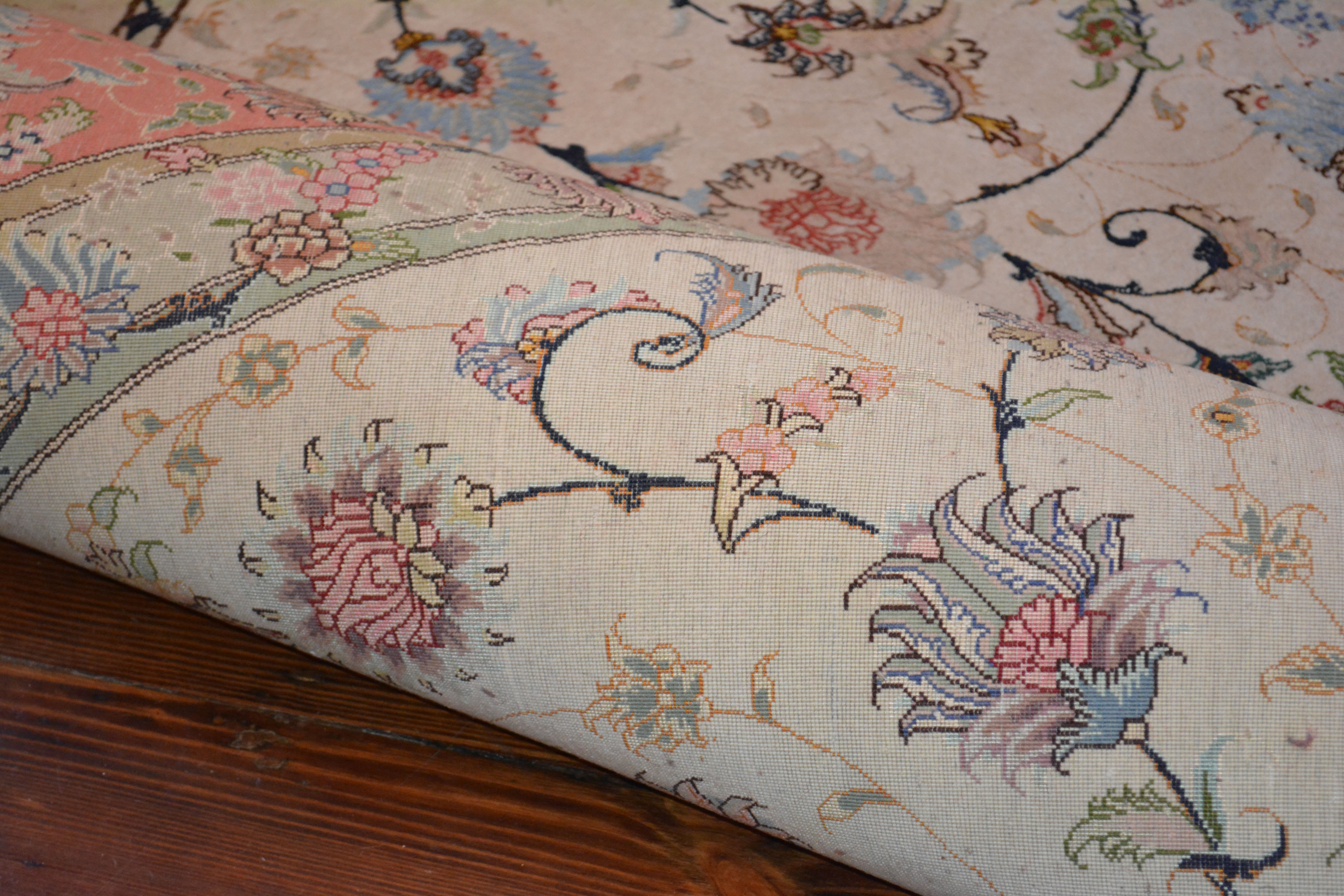 Finely Hand-Knotted Persian Circular Area Rug