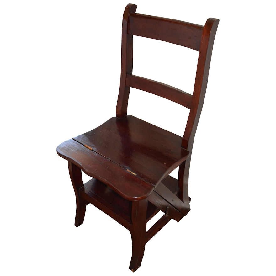 Late 19th to Early 20th Century Metamorphic Library Chair