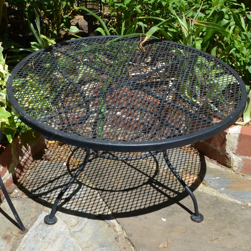 Black Patio Occasional Table