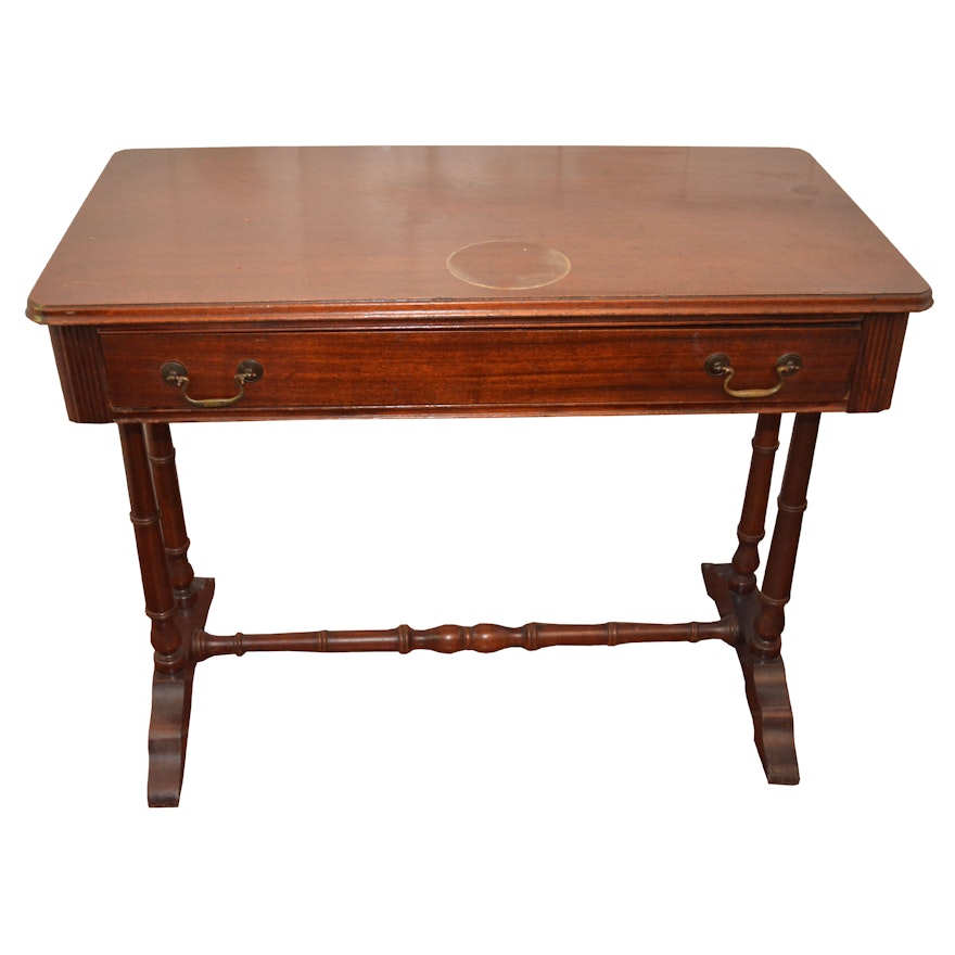 Vintage Mahogany One-Drawer Writing Table