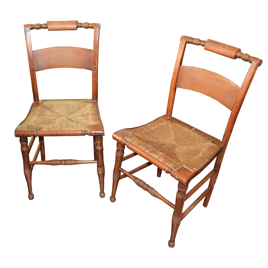 Vintage Country Sheraton Style Side Chairs