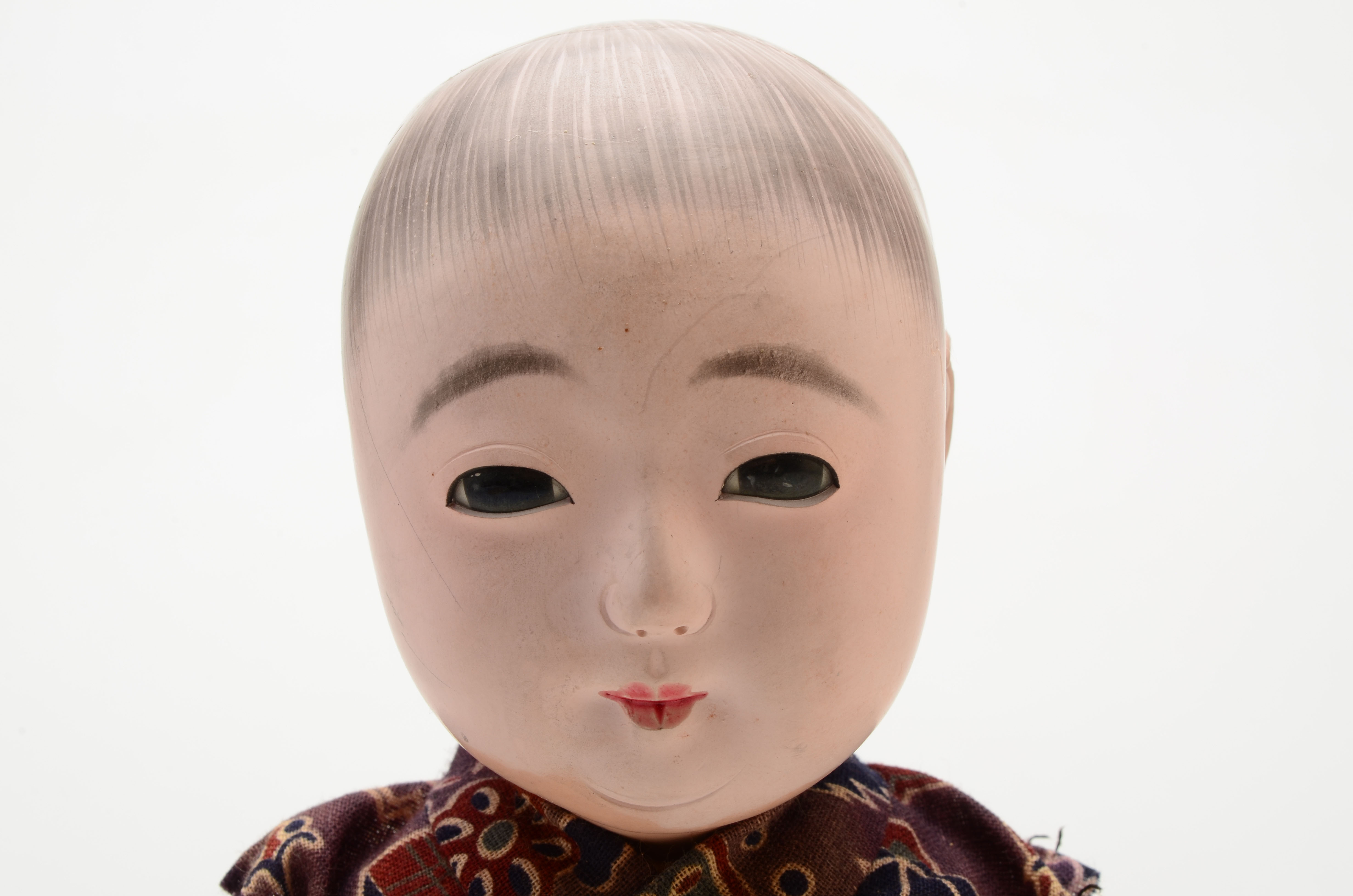 Japanese Ichimatsu Boy Doll with Squeeze Box