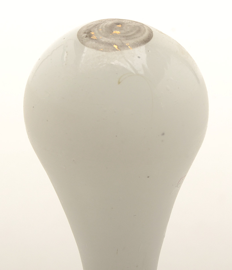 Pair of Antique Bristol Glass Barber Decanters with Stoppers