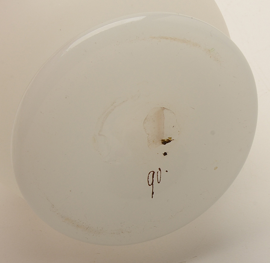 Pair of Antique Bristol Glass Barber Decanters with Stoppers