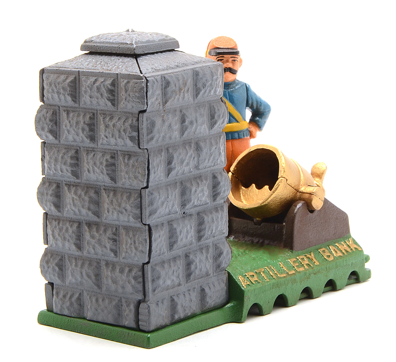Cast-iron Artillery Mechanical Bank Reproduction