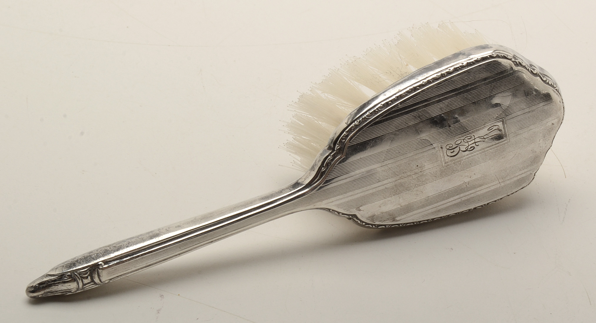 Vintage Sterling Teething Rings and Baby Brush