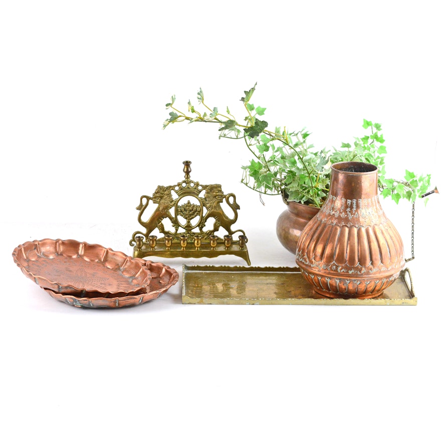 Vintage Copper and Brass Decor