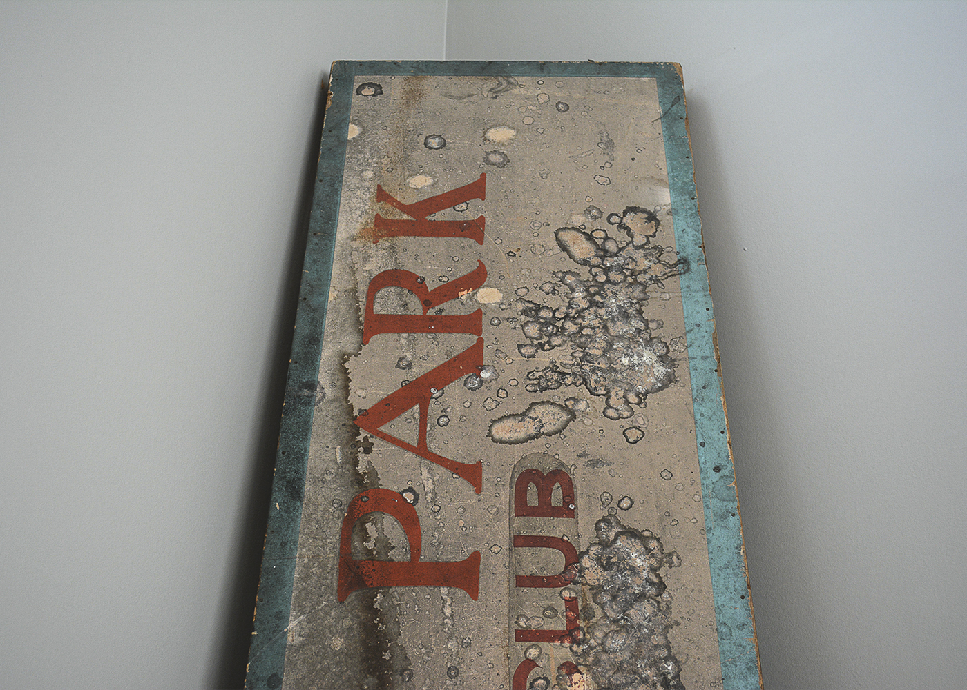 Vintage Oversized Lebanon, Indiana Country Club Park Sign