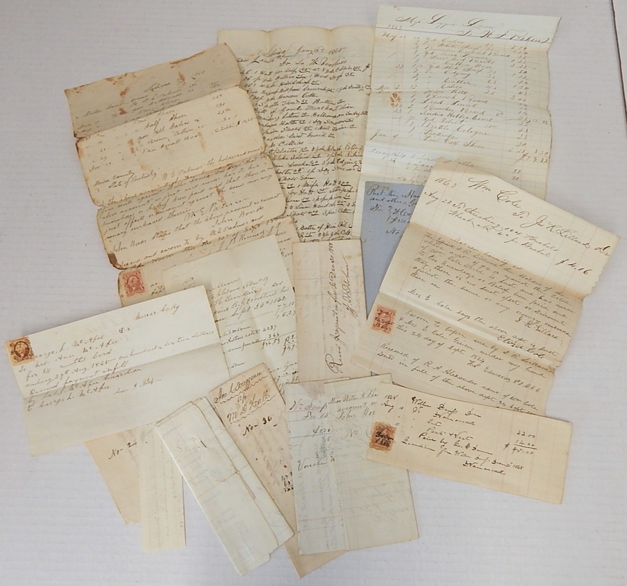 1800s Ephemera from Mercer County, Harrodsburg, Kentucky