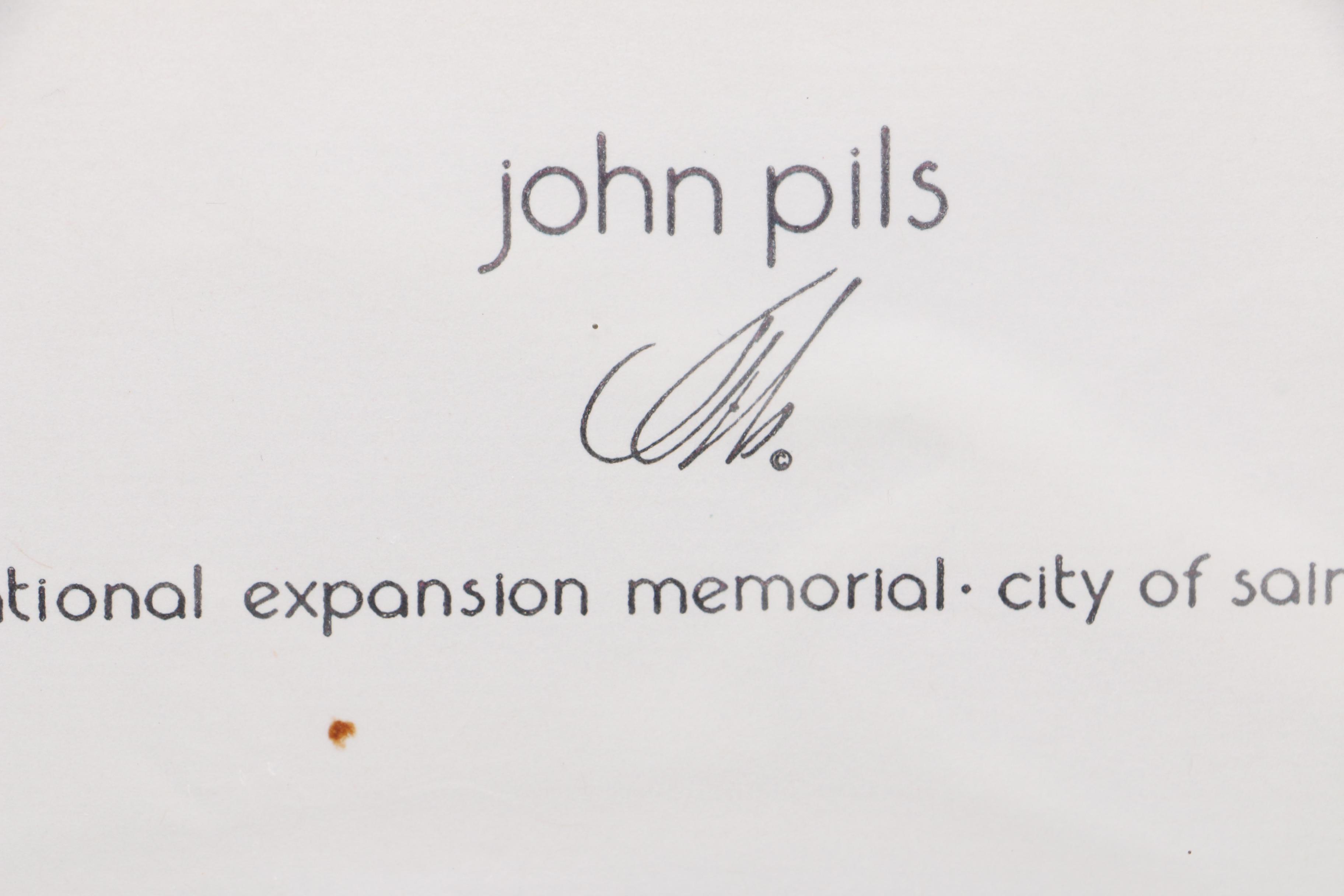 1996 John Pils Hand Colored Lithographs "Reflections of St. Louis"