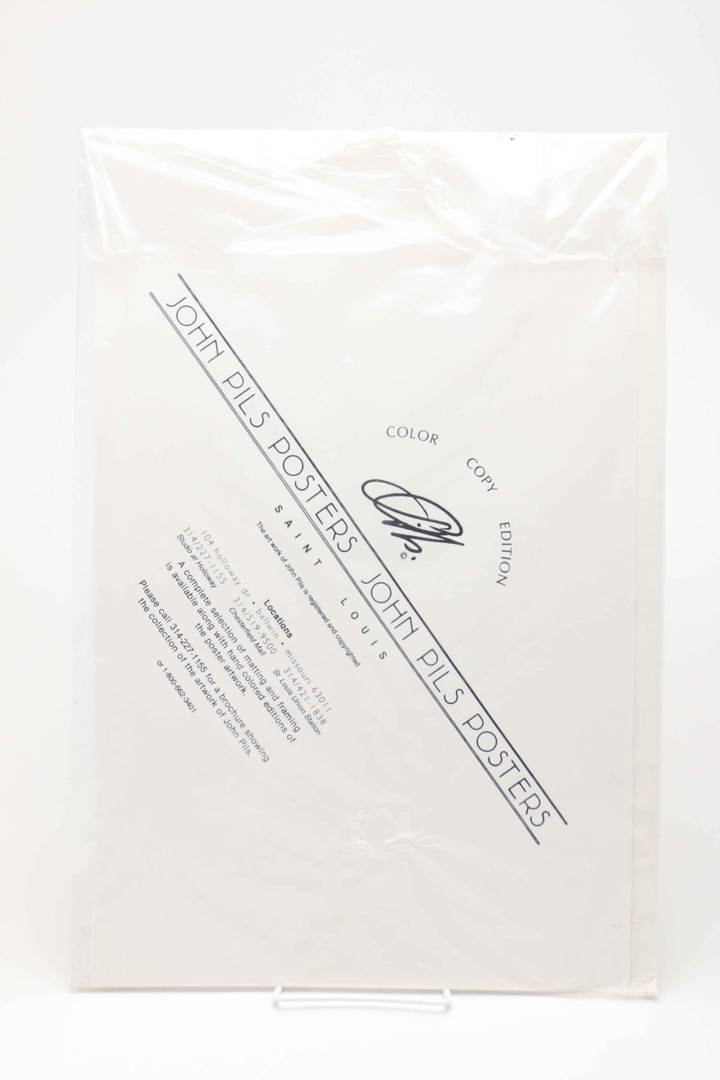 1996 John Pils Hand Colored Lithographs "Reflections of St. Louis"