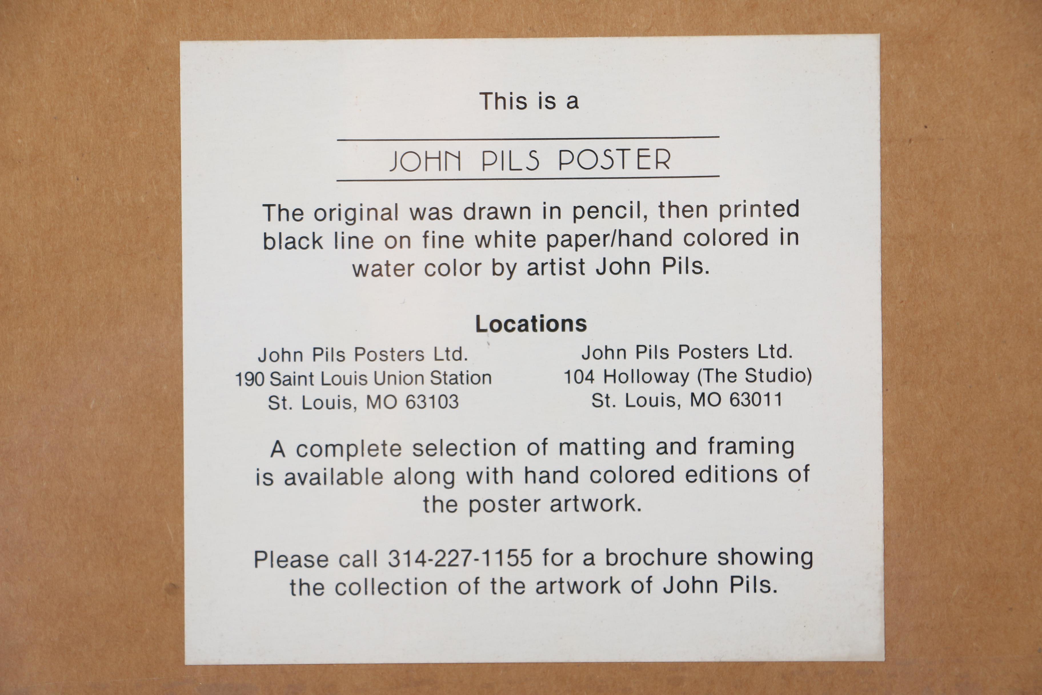 1996 John Pils Hand Colored Lithographs "Reflections of St. Louis"