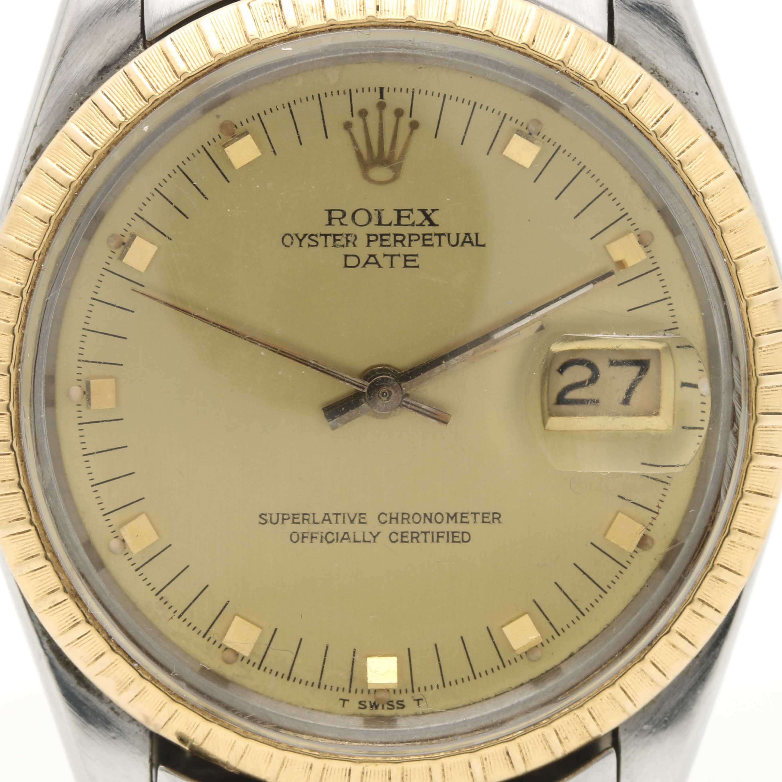 Rolex Stainless Steel and 18K Gold Watch