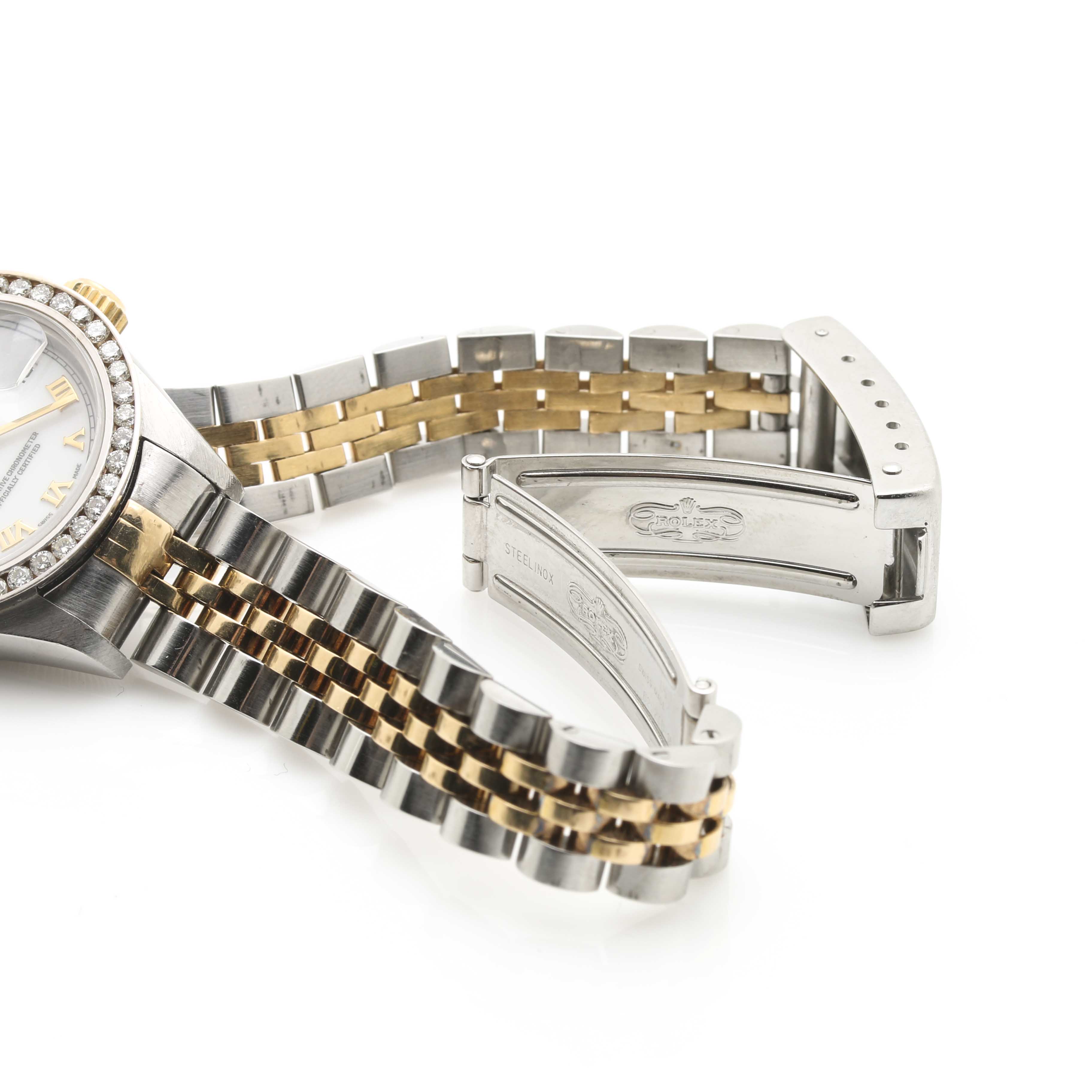 Rolex Stainless Steel 18K Yellow Gold 1.00 CTW Diamond Watch