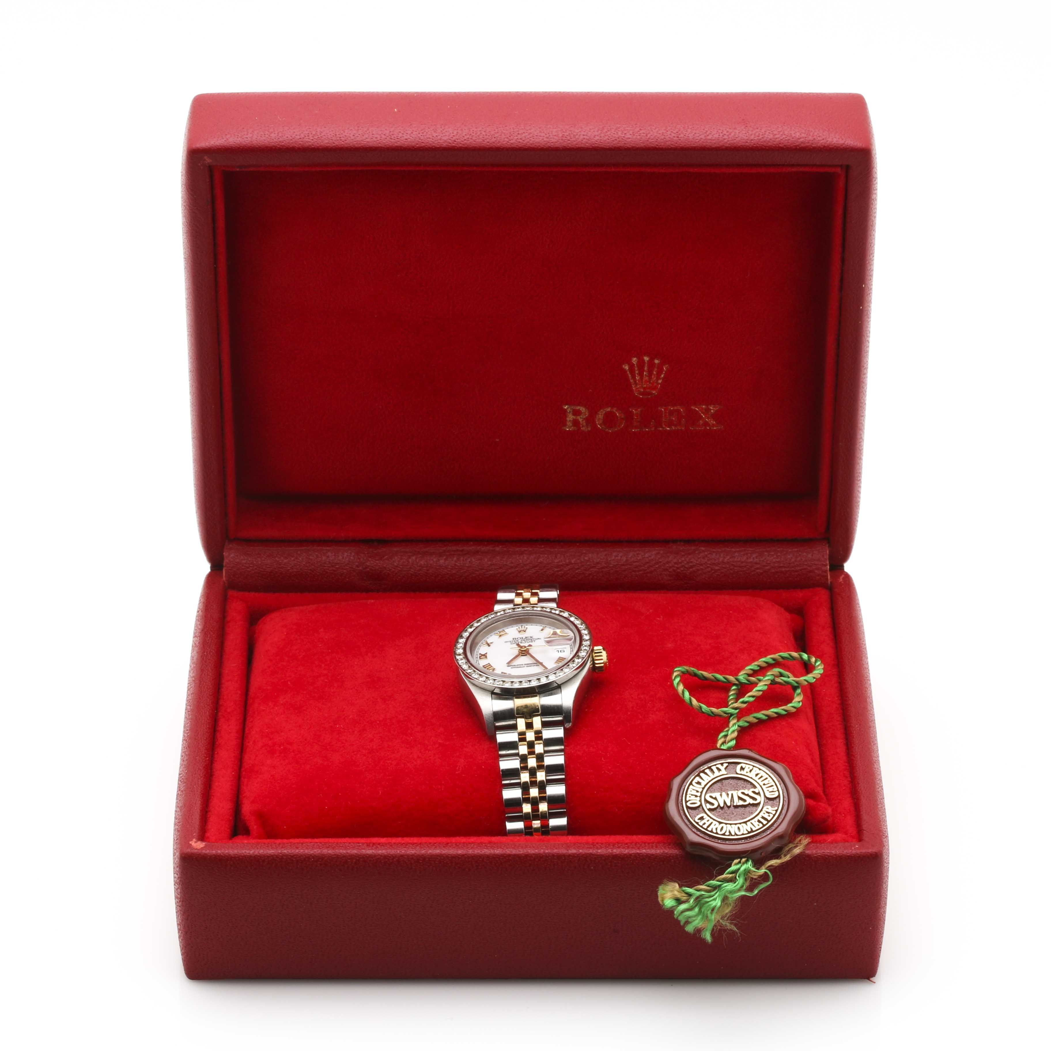 Rolex Stainless Steel 18K Yellow Gold 1.00 CTW Diamond Watch