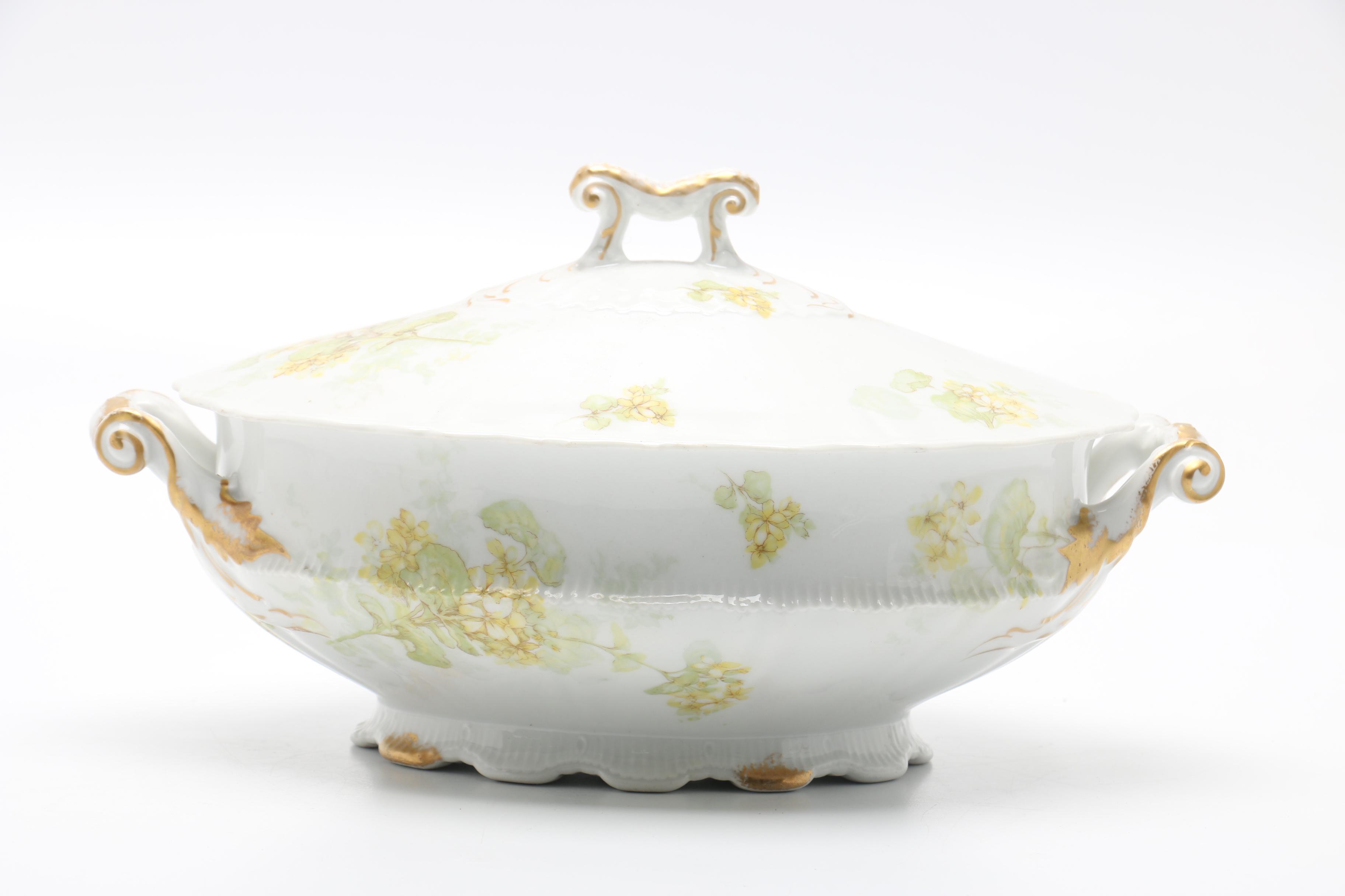 Haviland Limoges Porcelain Floral Dishes