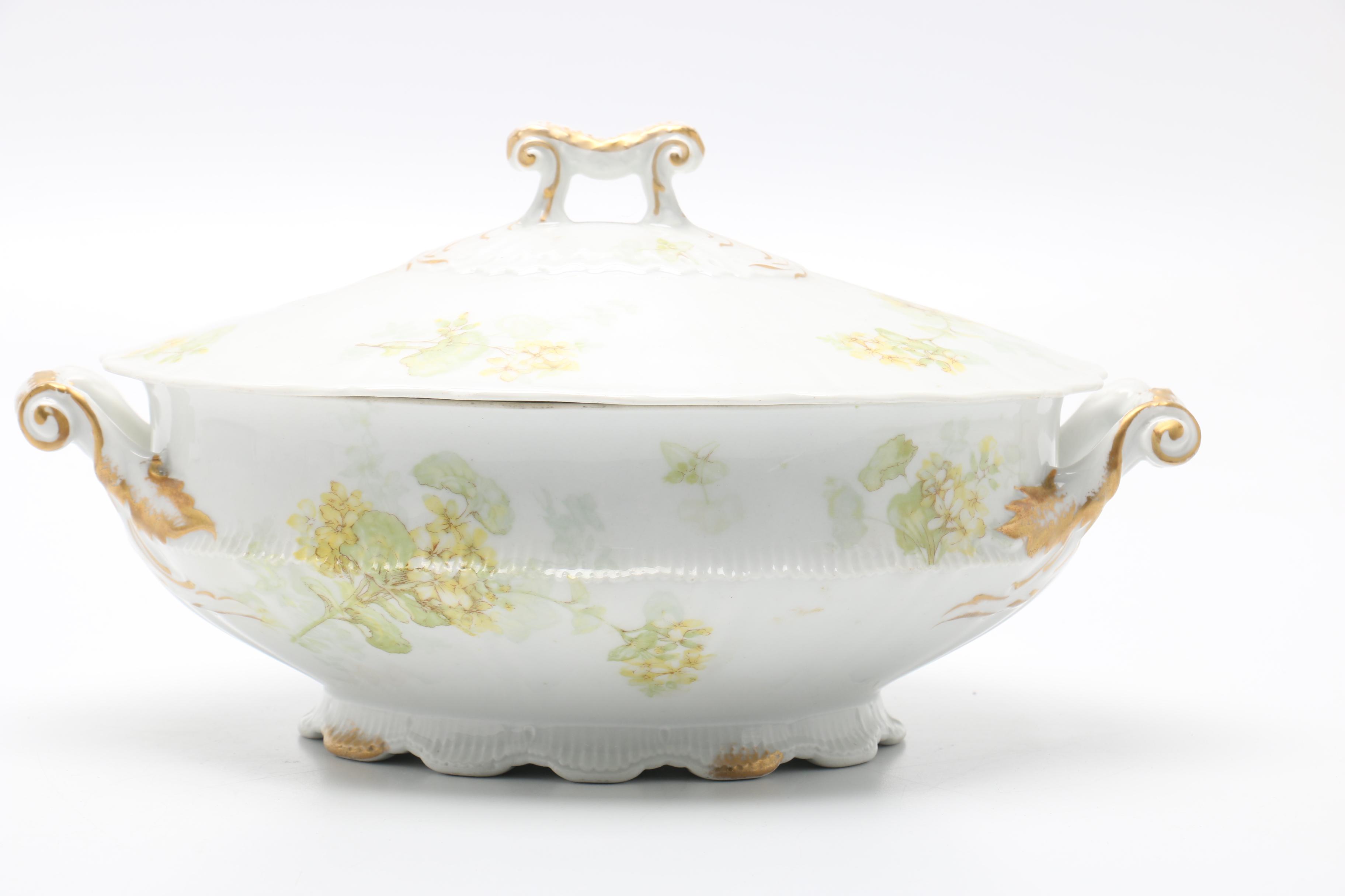 Haviland Limoges Porcelain Floral Dishes