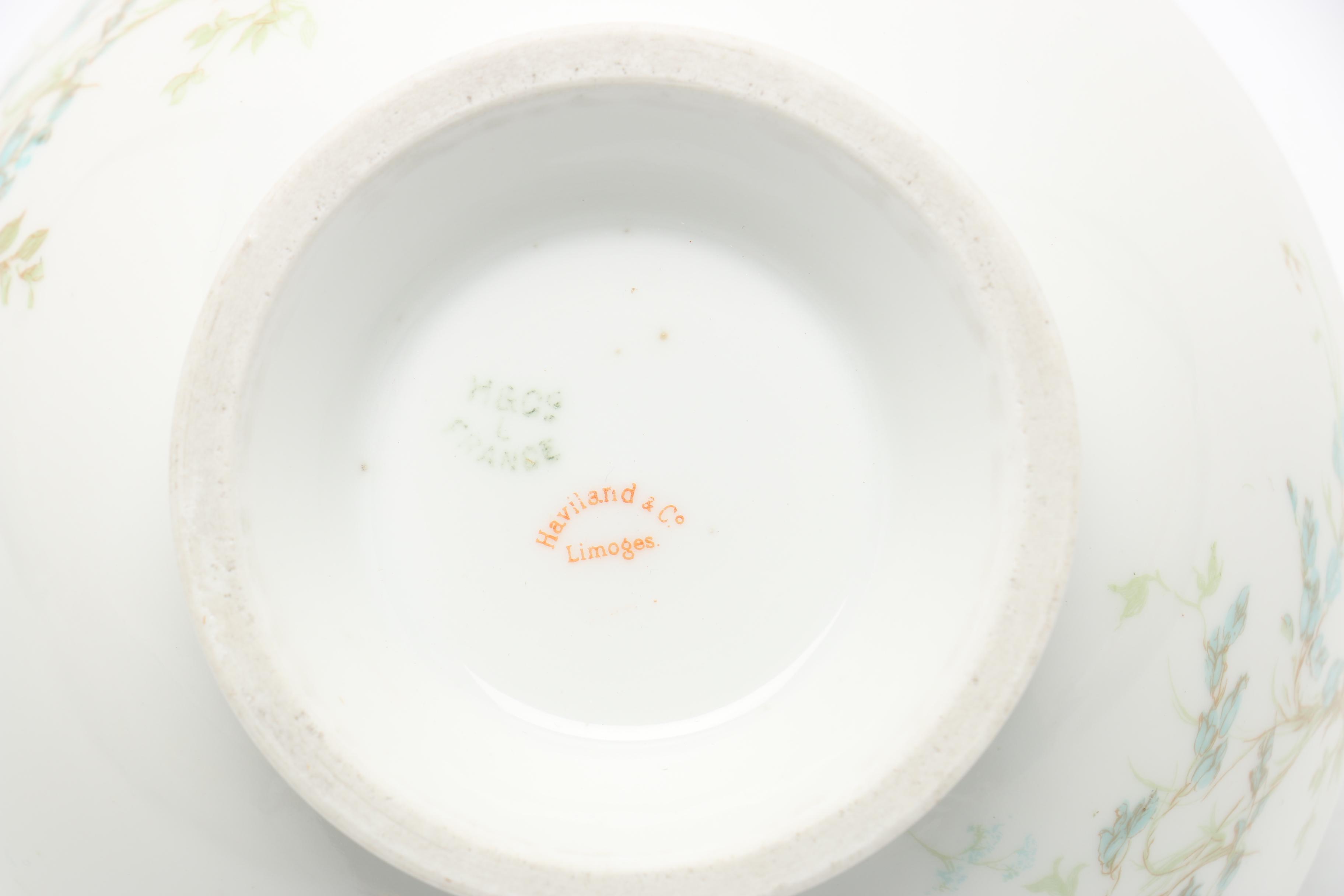 Haviland Limoges Porcelain Floral Dishes