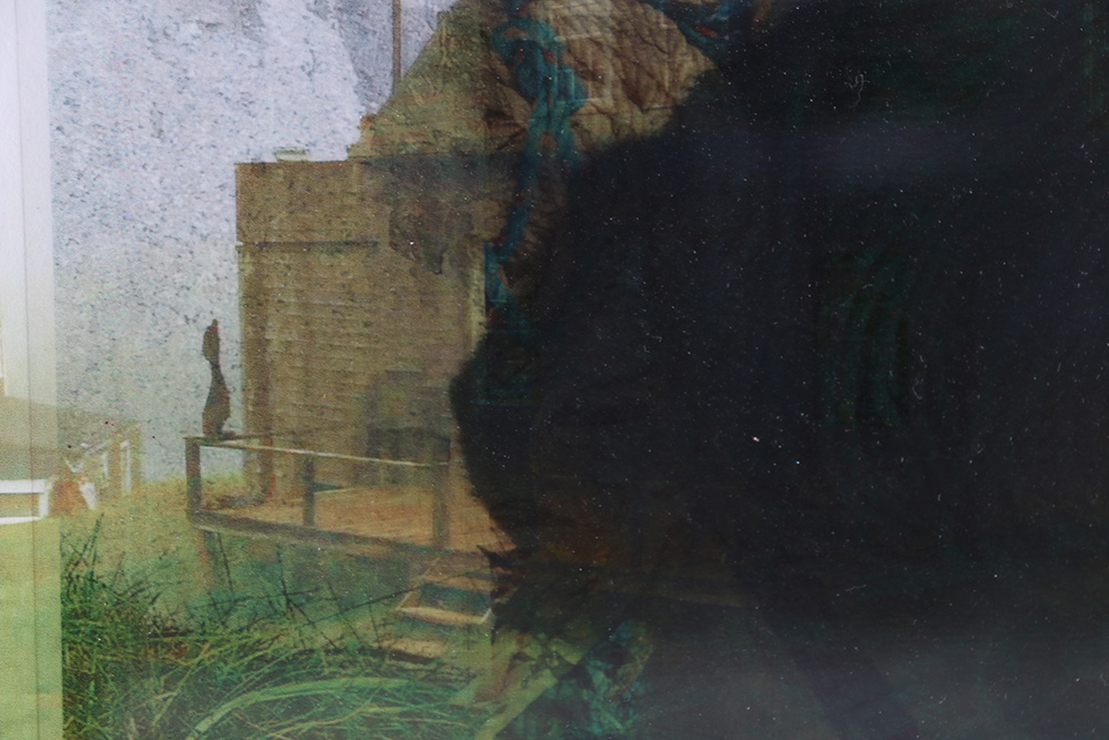 Gregg Harper Photo-Acetate Collage "... a walking shadow...a poor player..."