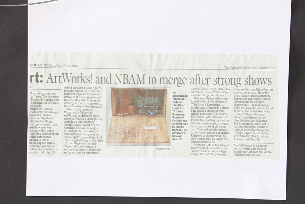 Gregg Harper Photo-Acetate Collage "... a walking shadow...a poor player..."