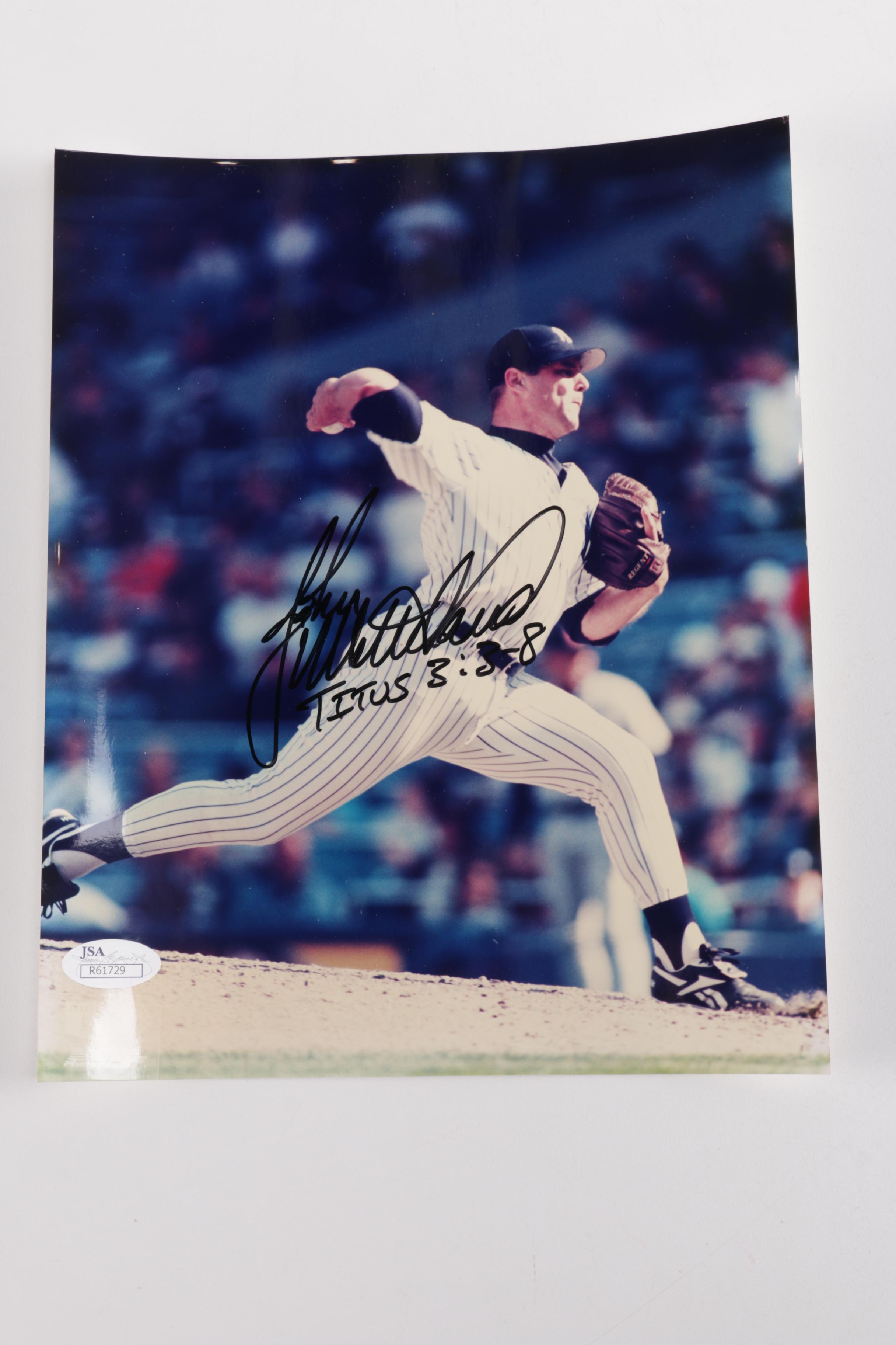 Autographed Photograph of John Wetteland