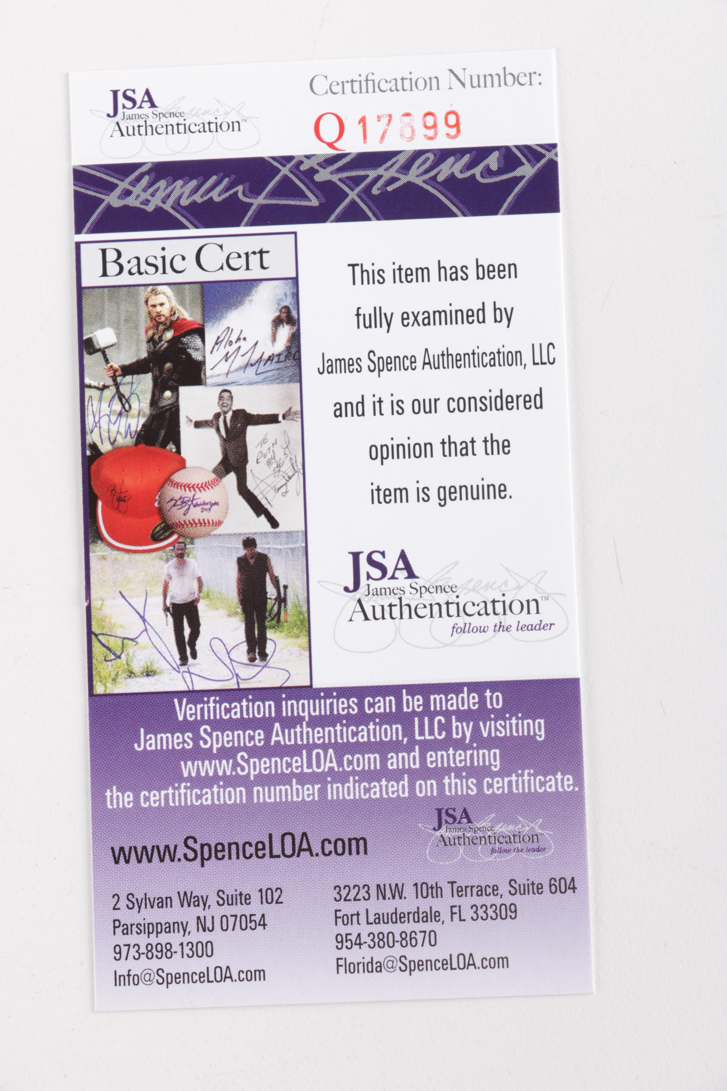 Randy Gumpert Autographed Photograph