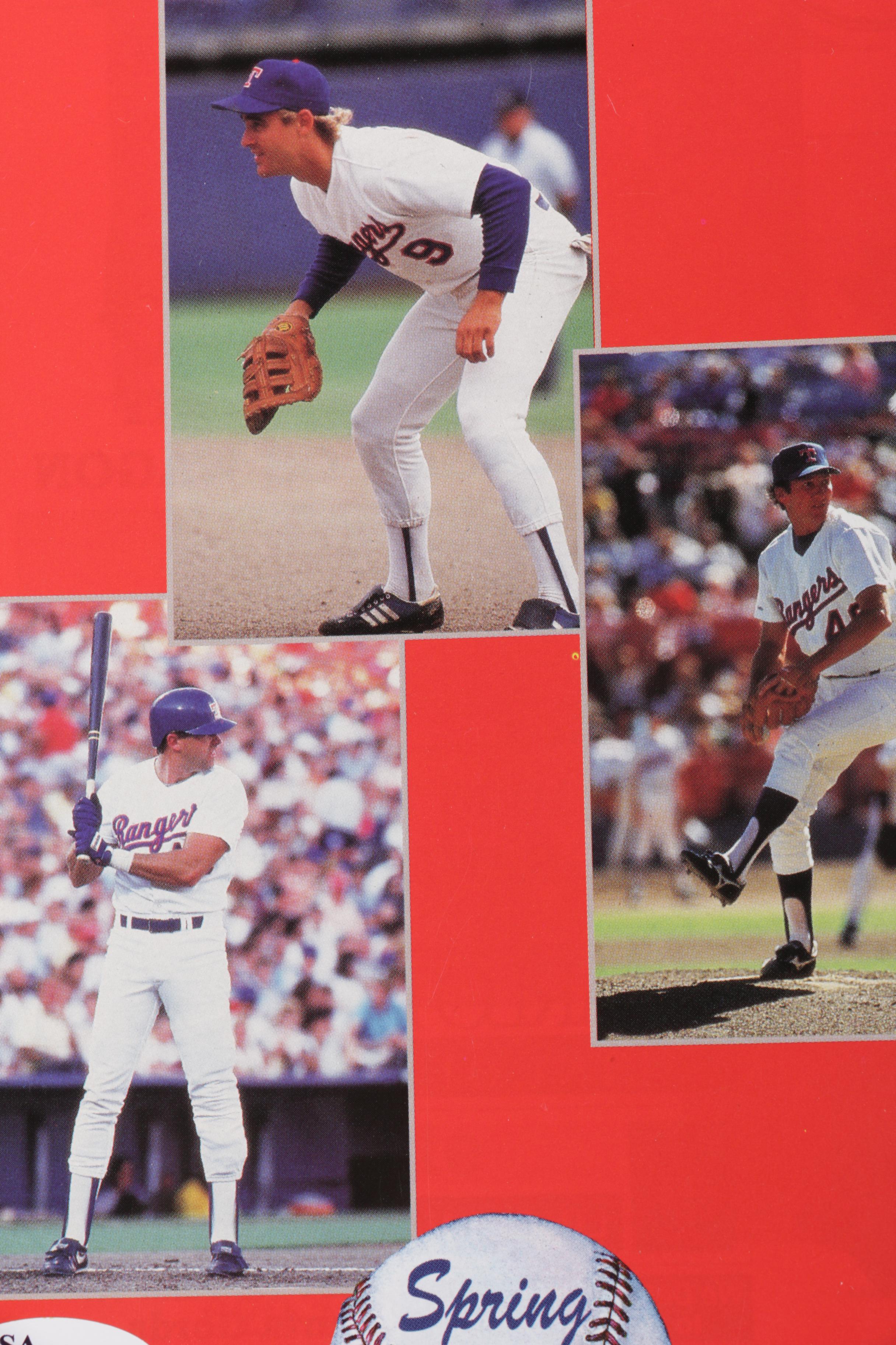 Autographed 1996 Rangers Program Ivan "Pudge" Rodriguez