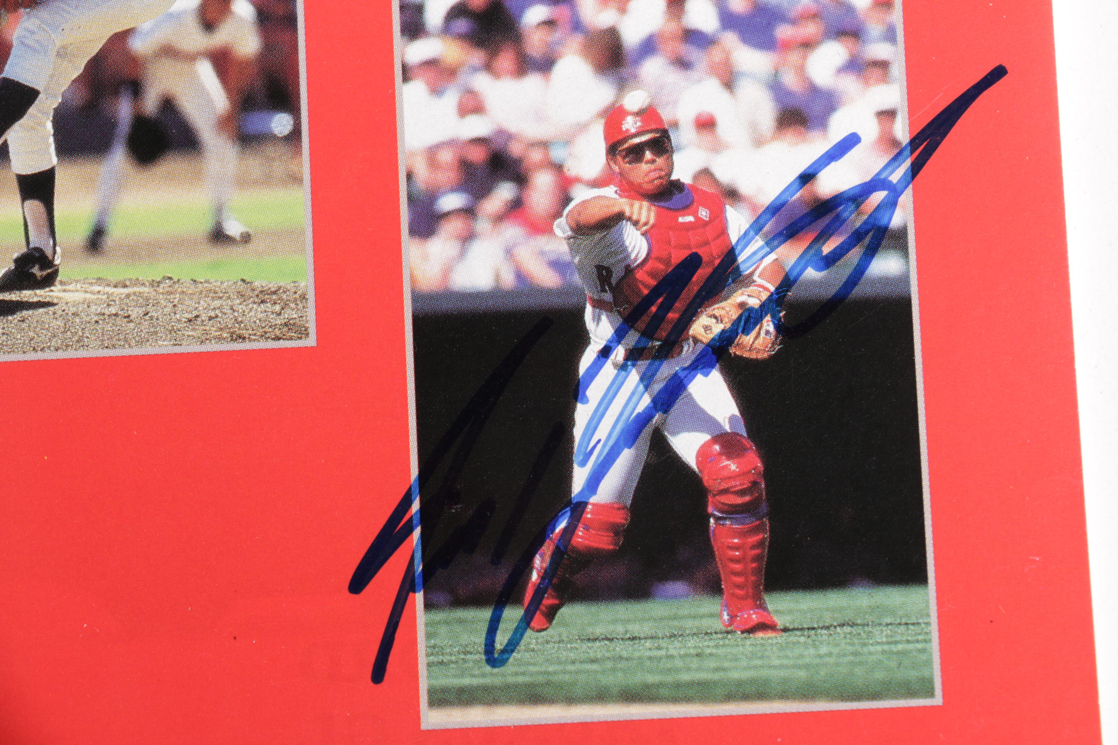 Autographed 1996 Rangers Program Ivan "Pudge" Rodriguez