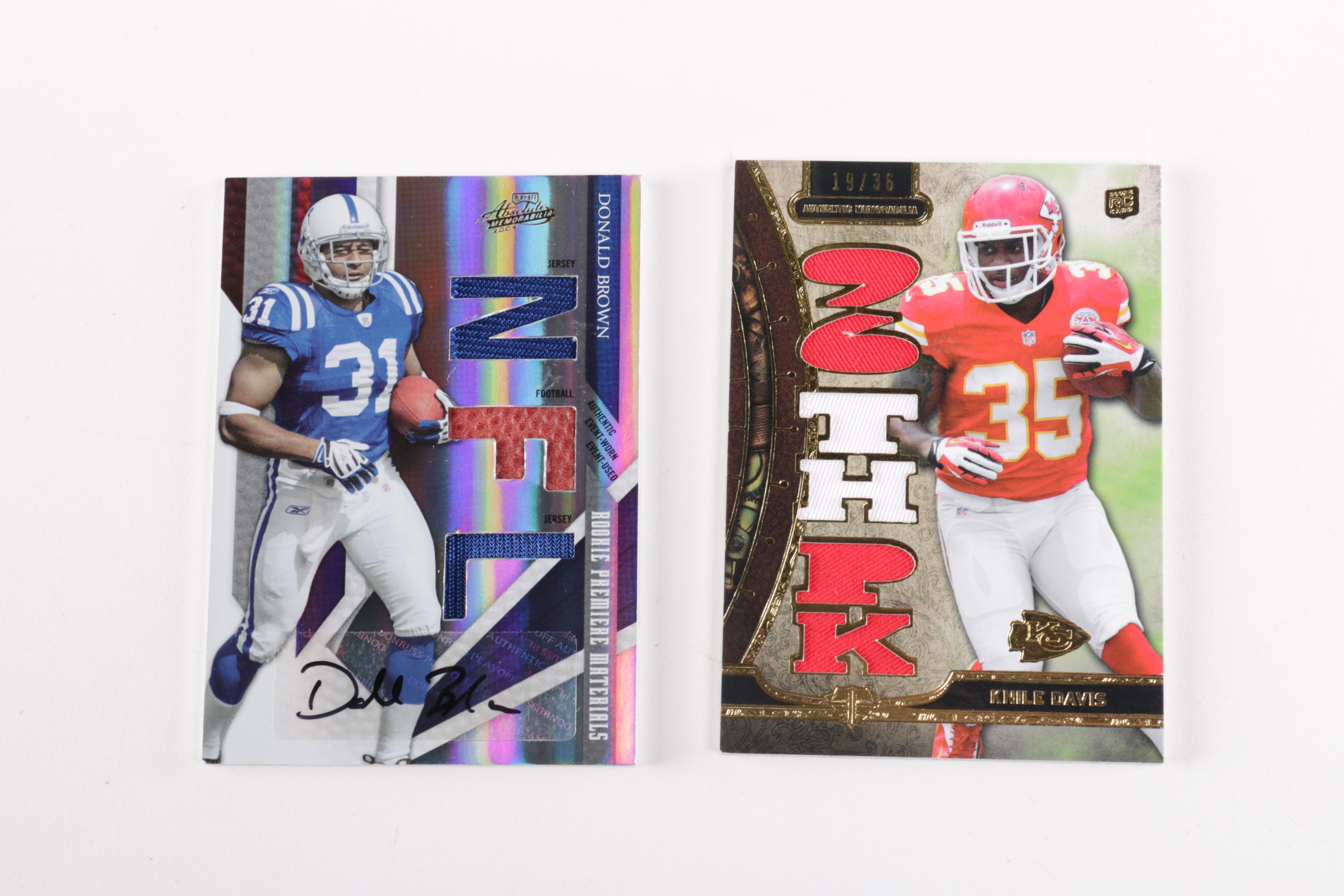 Football Cards Featuring Jersey Fabric and Football Leather