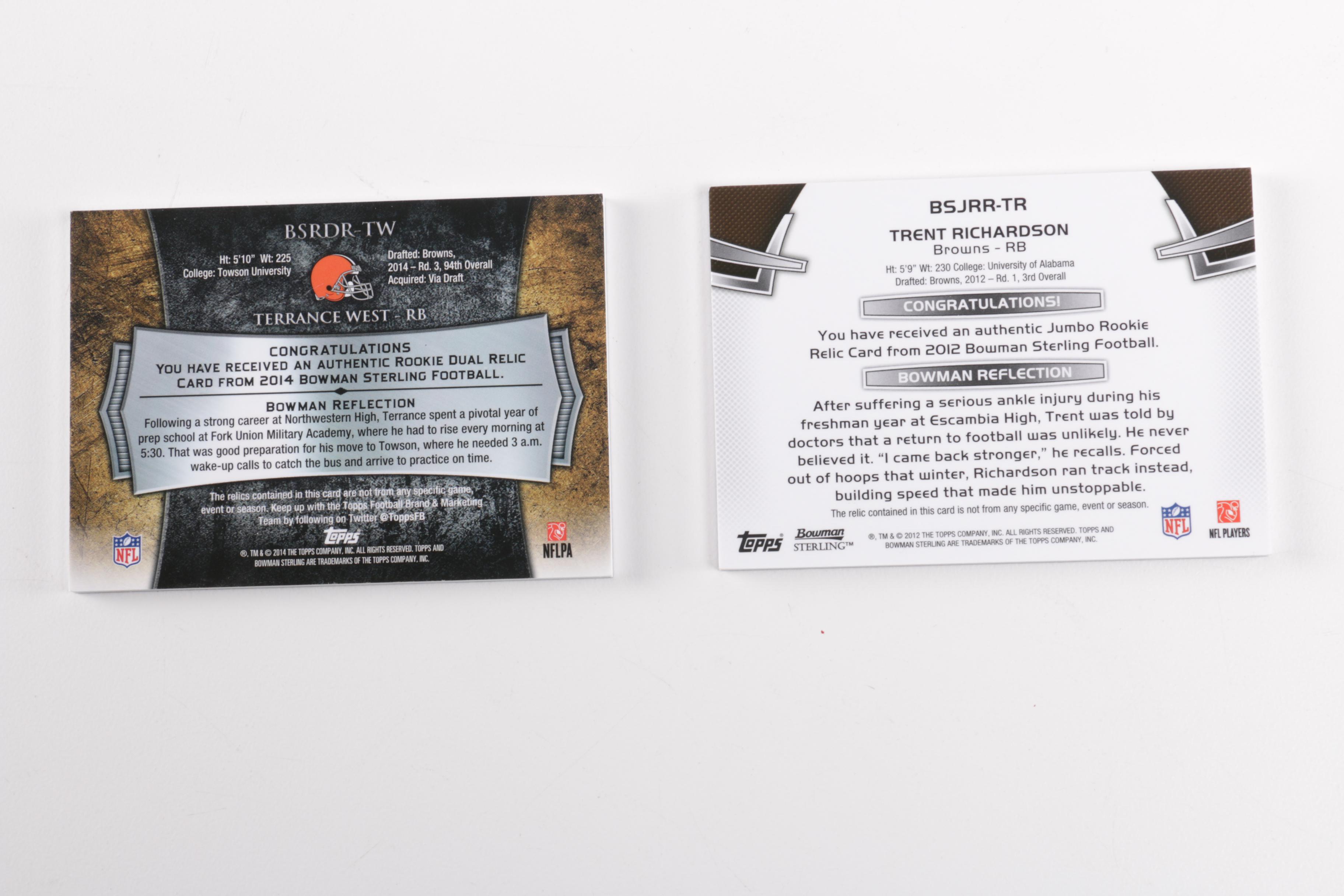 Football Cards Featuring Jersey Fabric and Football Leather