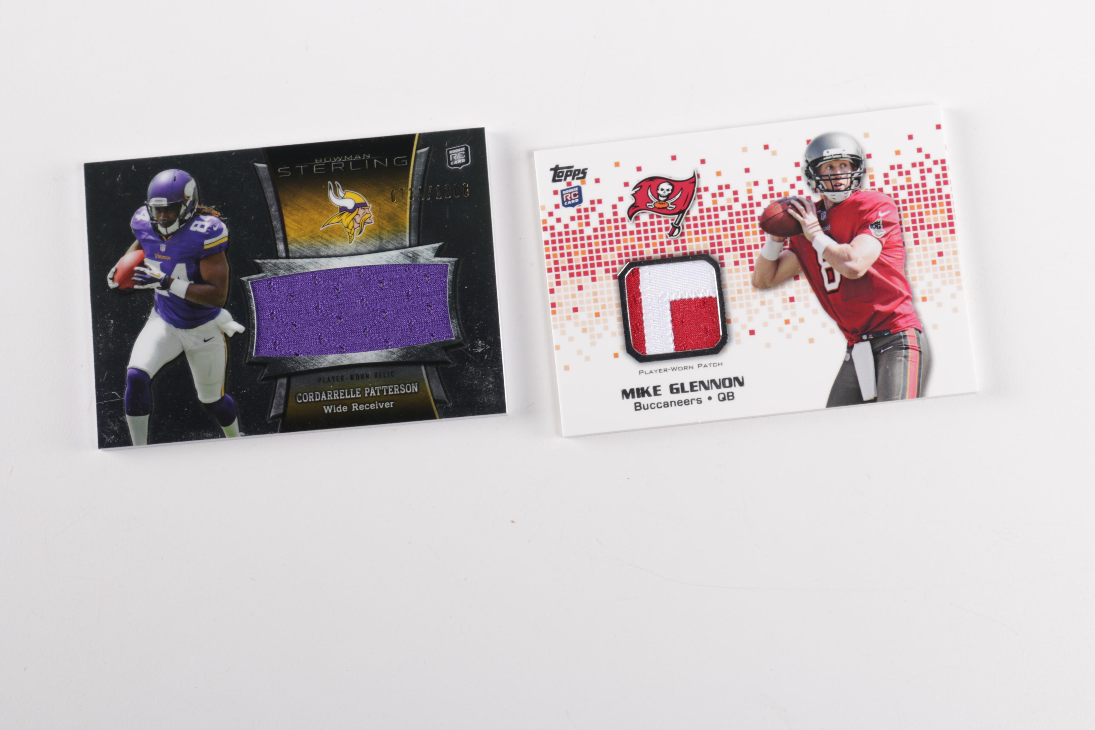 Football Cards Featuring Jersey Fabric and Football Leather