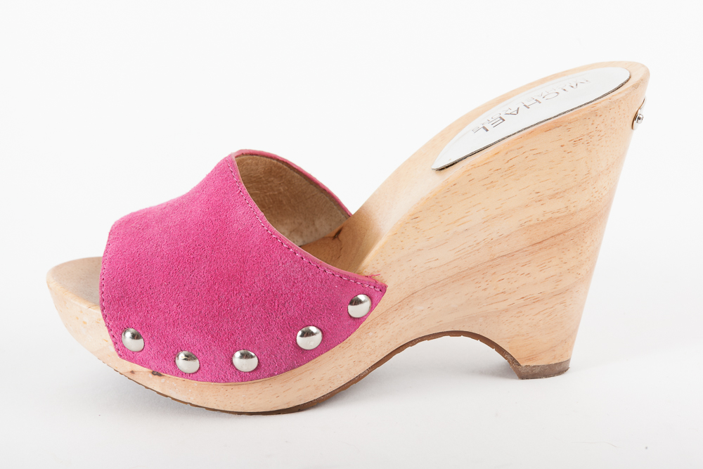 MICHAEL by Michael Kors Women's Heeled Wooden Wedges