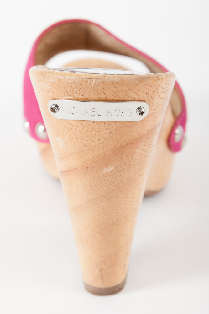 MICHAEL by Michael Kors Women's Heeled Wooden Wedges