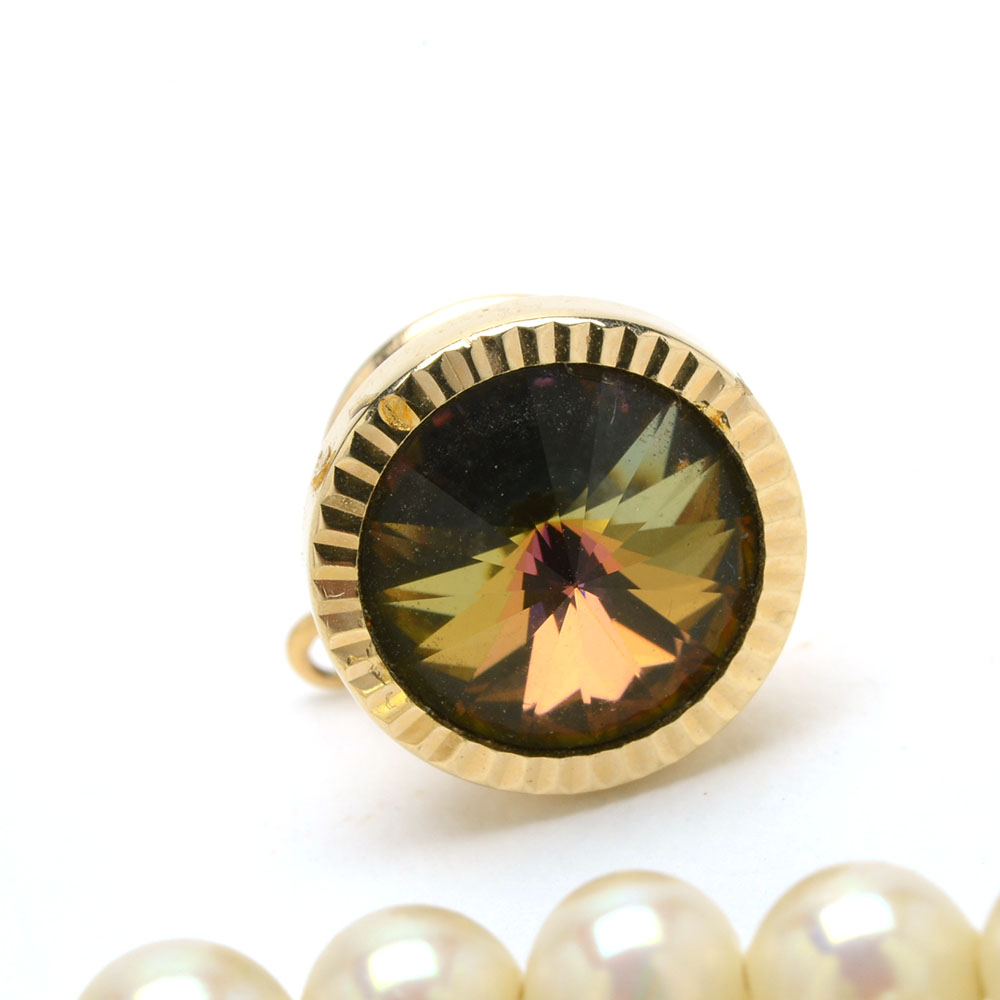 Group of Faux Pearl Necklaces and Costume Jewelry