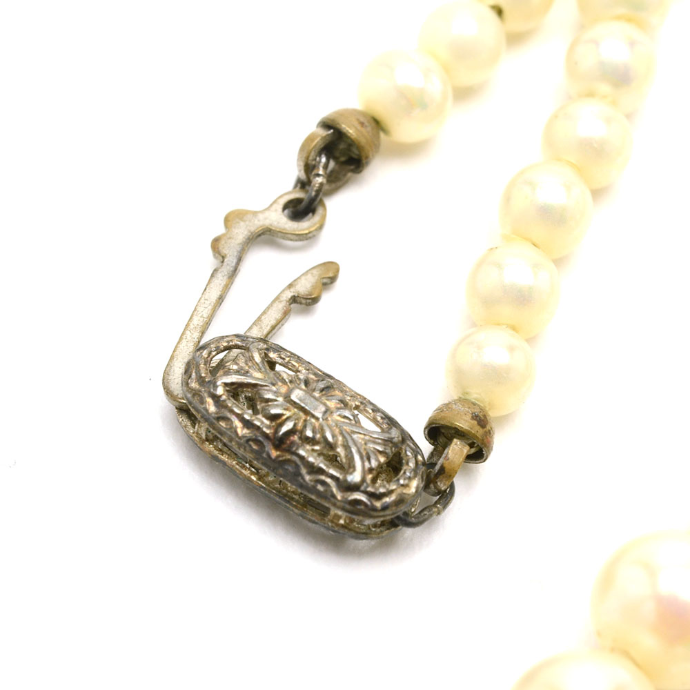 Group of Faux Pearl Necklaces and Costume Jewelry