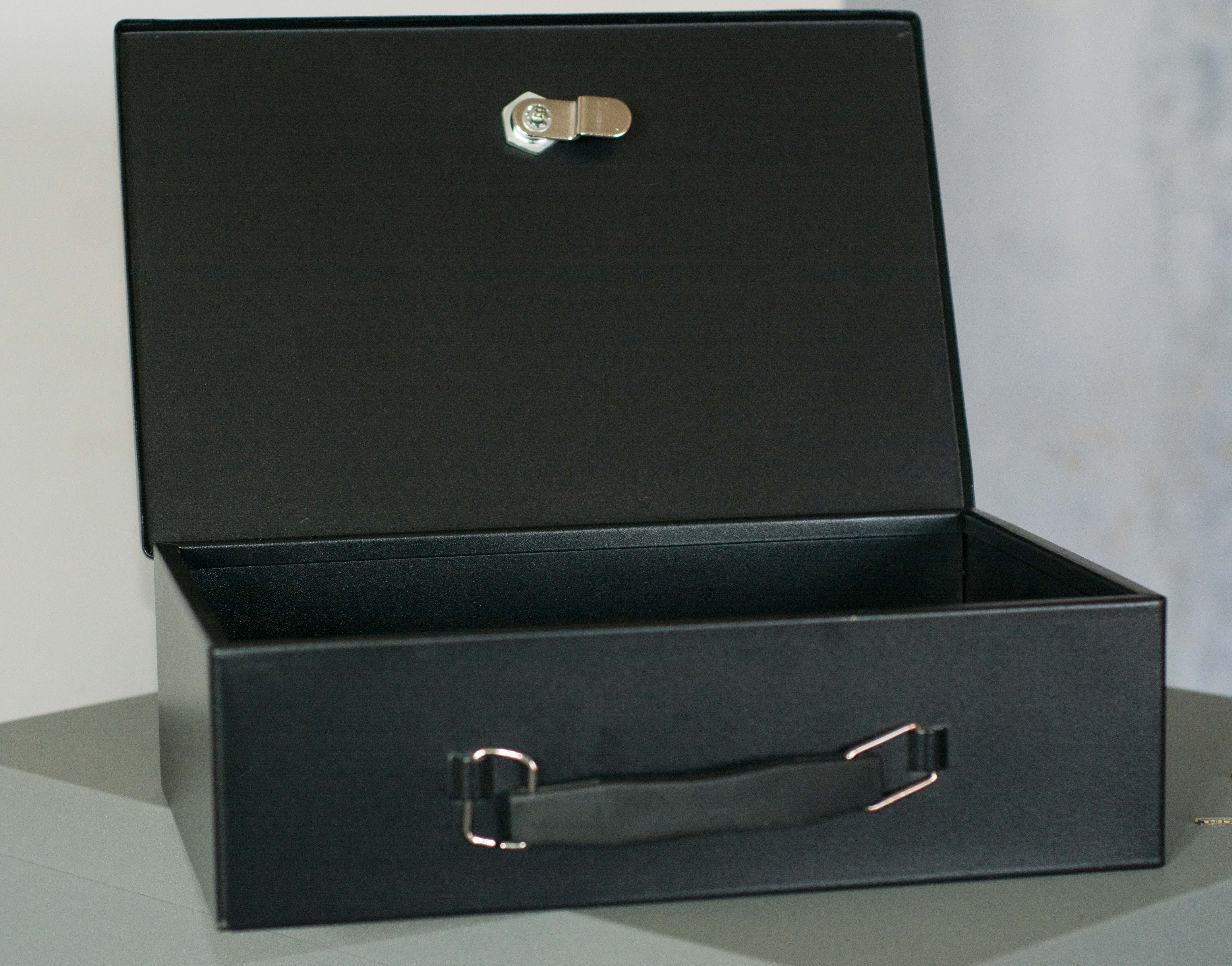 Locking Vertical File Cabinet and Cash Box