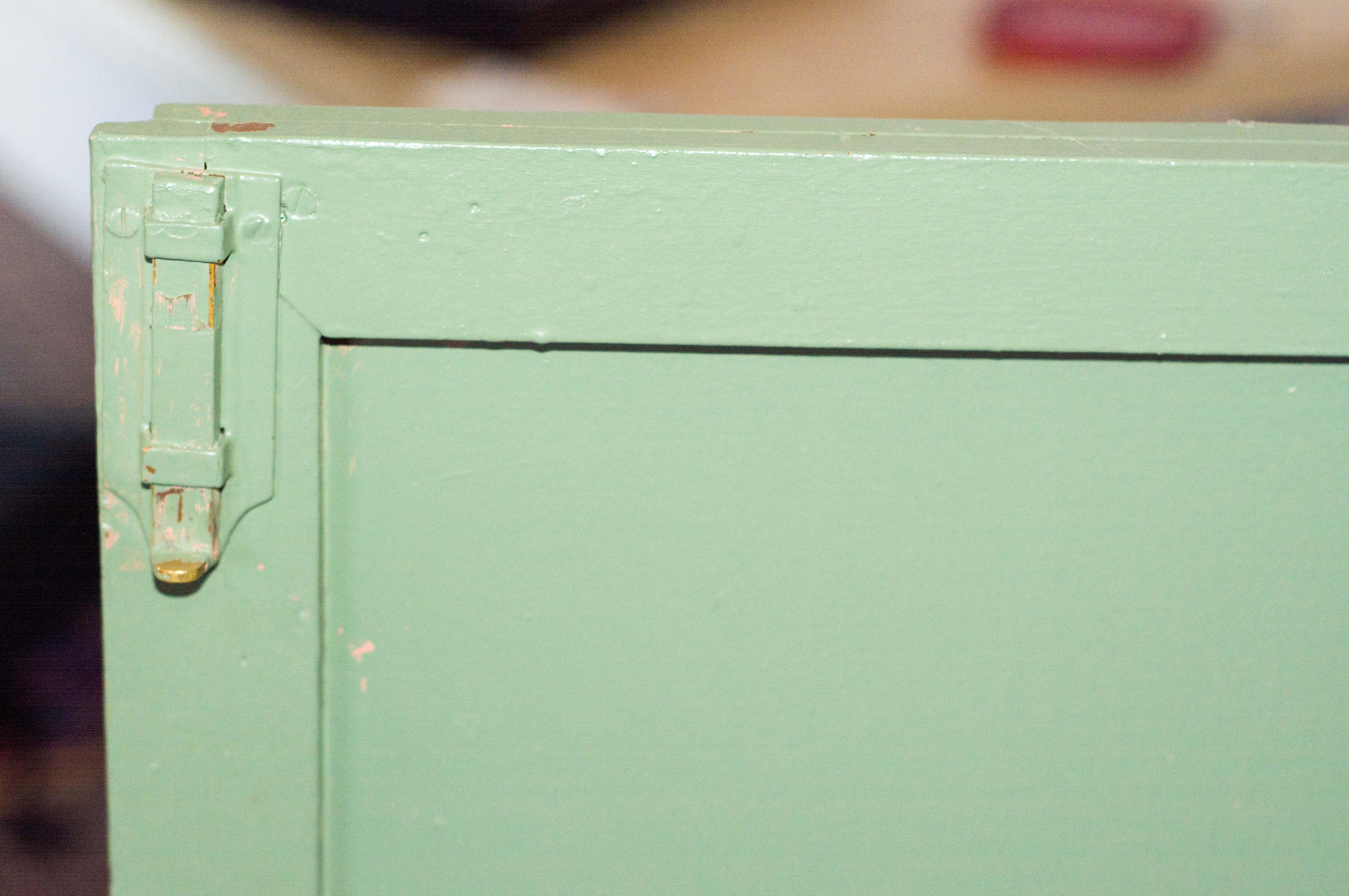 Vintage Green Storage Cabinet