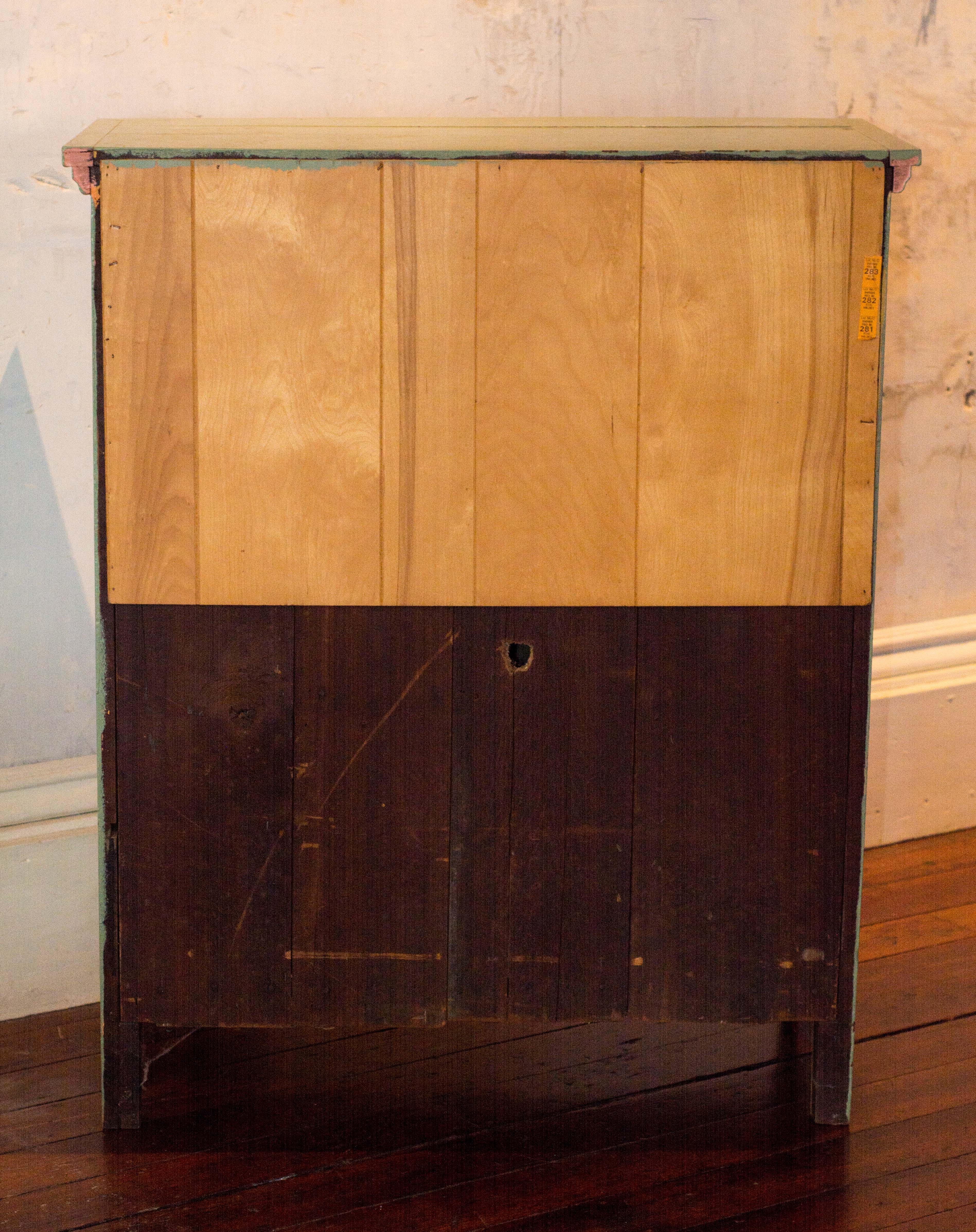 Vintage Green Storage Cabinet