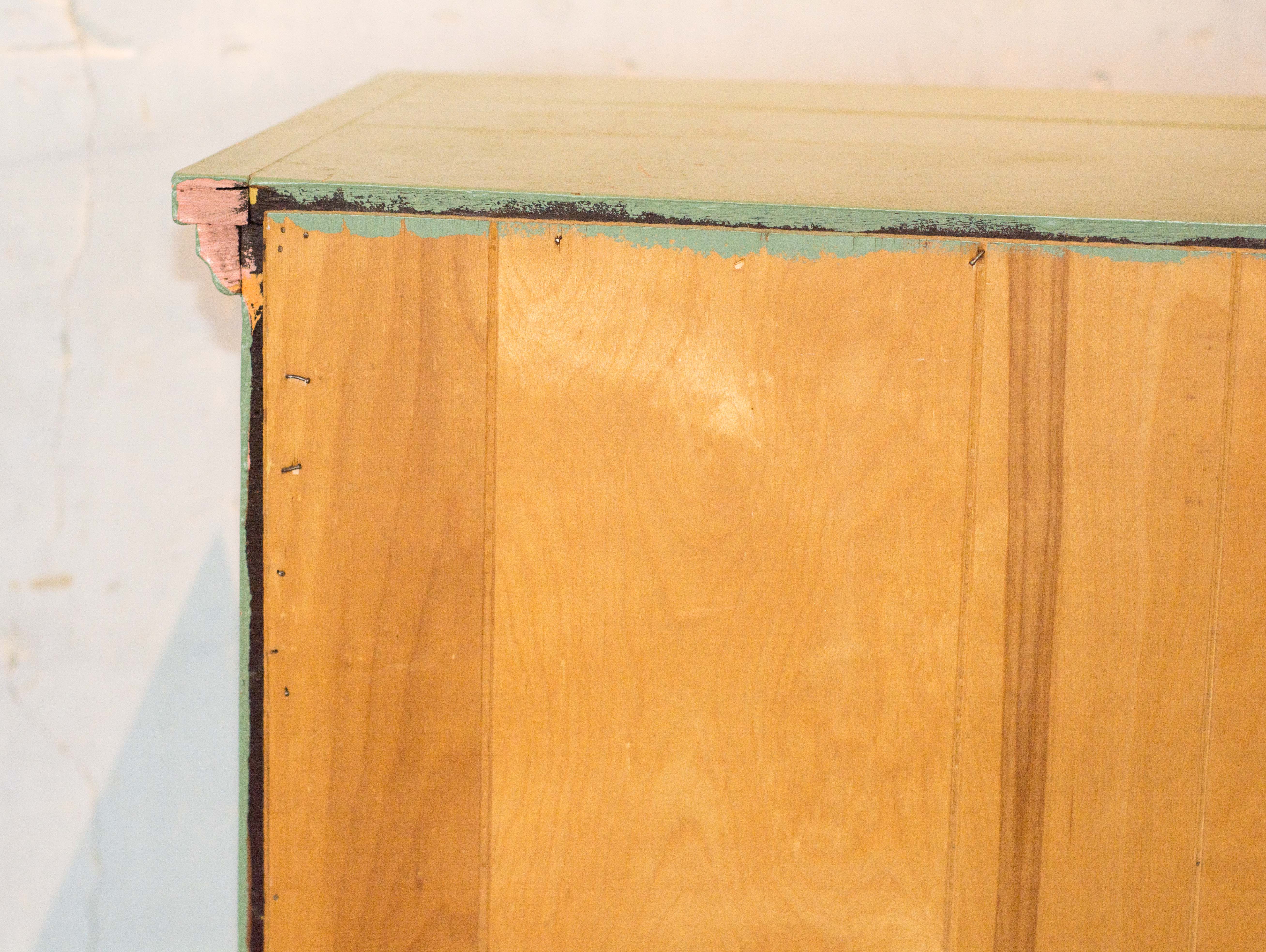 Vintage Green Storage Cabinet