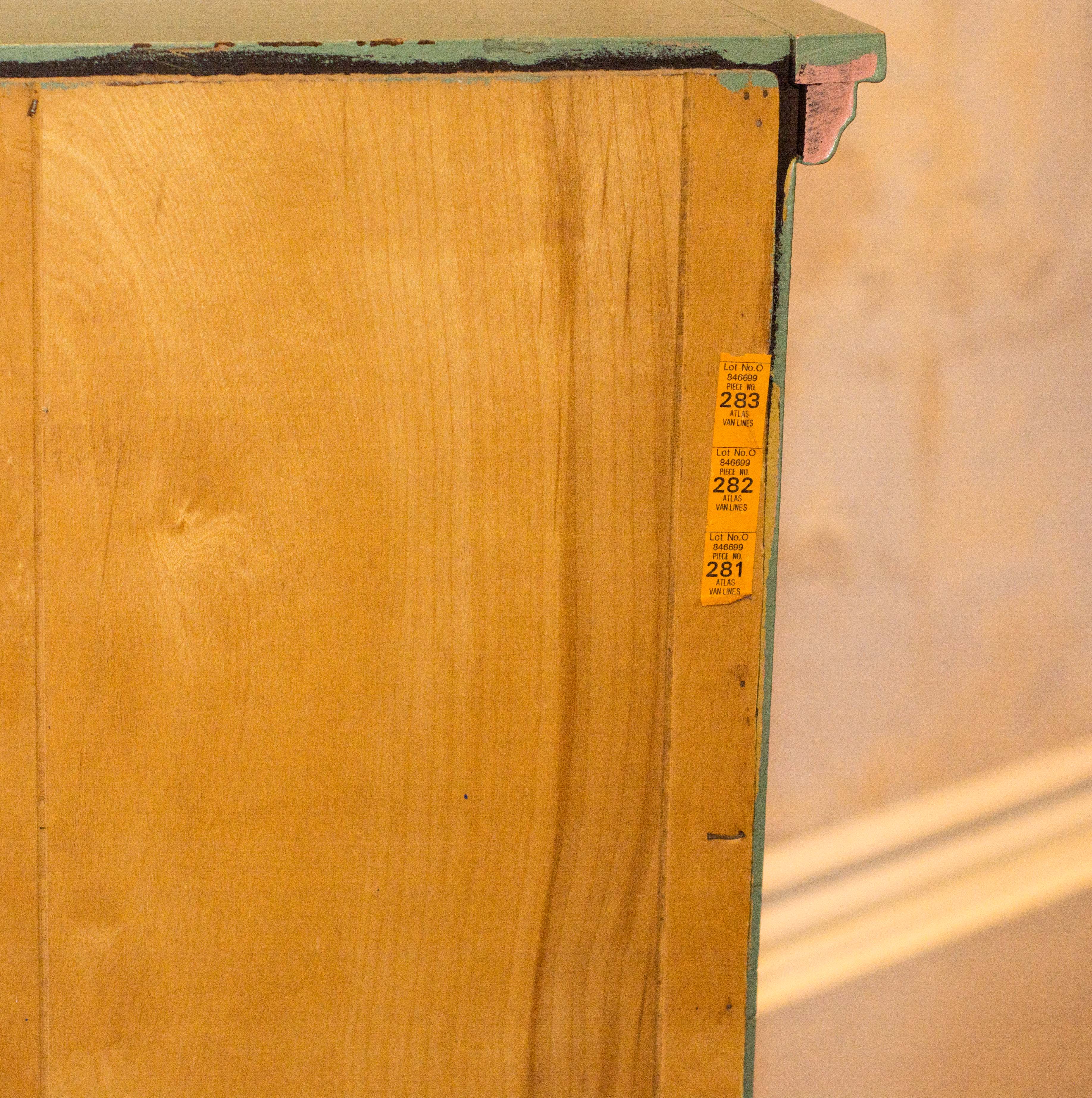 Vintage Green Storage Cabinet