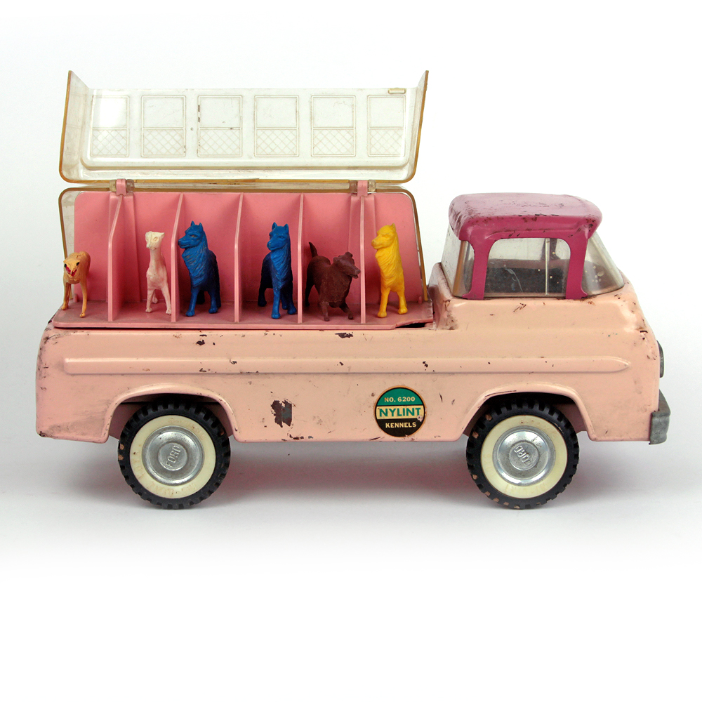 Vintage Nylint Ford Econoline Dog Kennel Truck