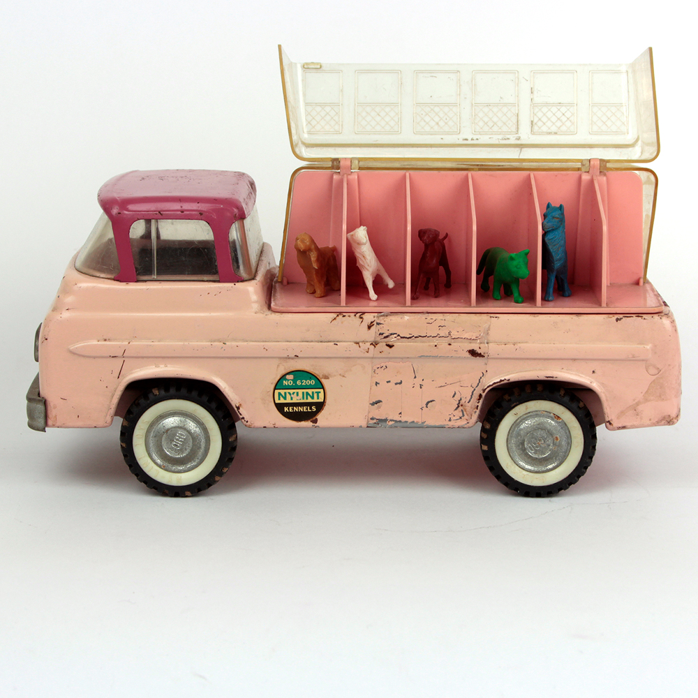 Vintage Nylint Ford Econoline Dog Kennel Truck