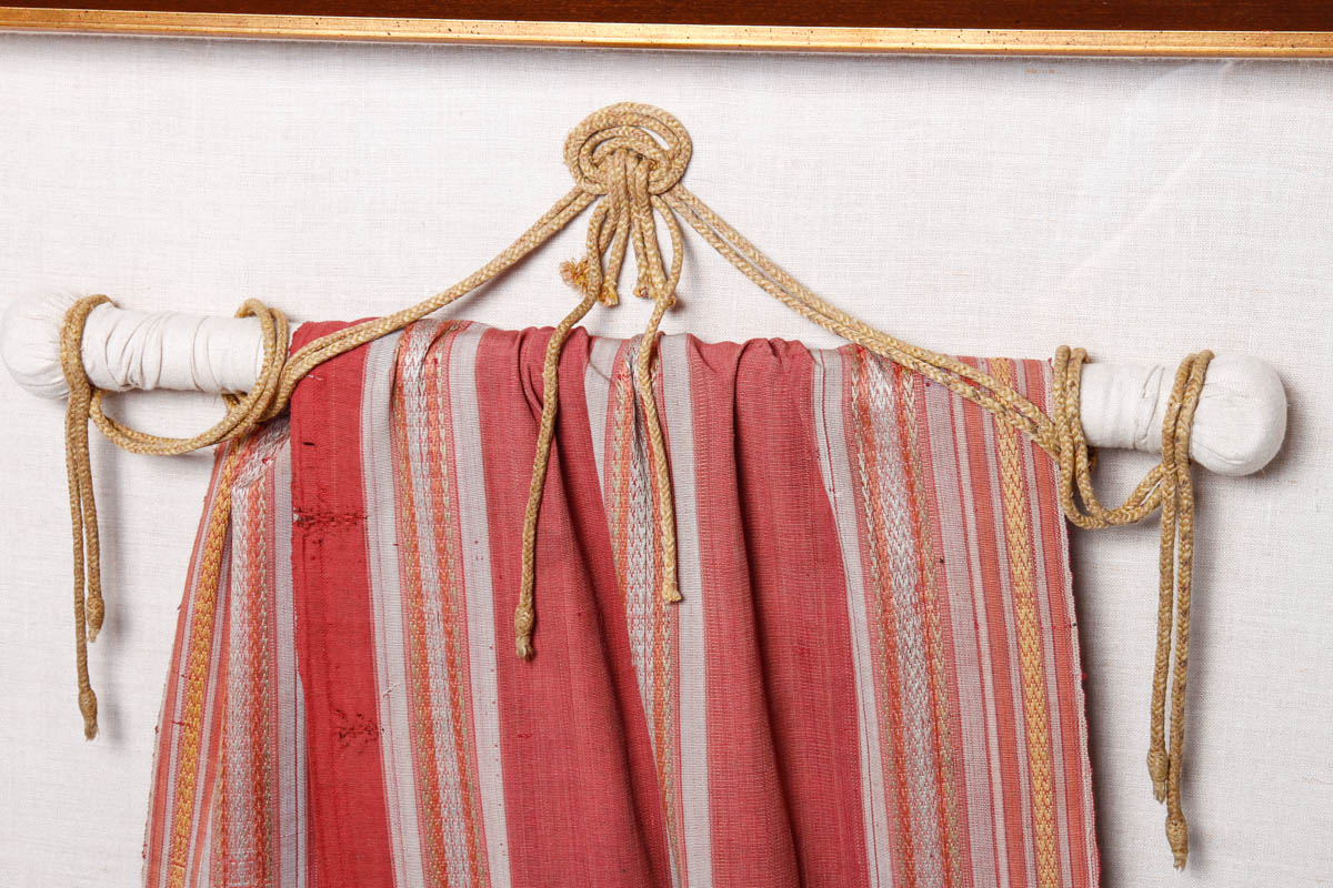 Framed Handwoven Persian Fabric